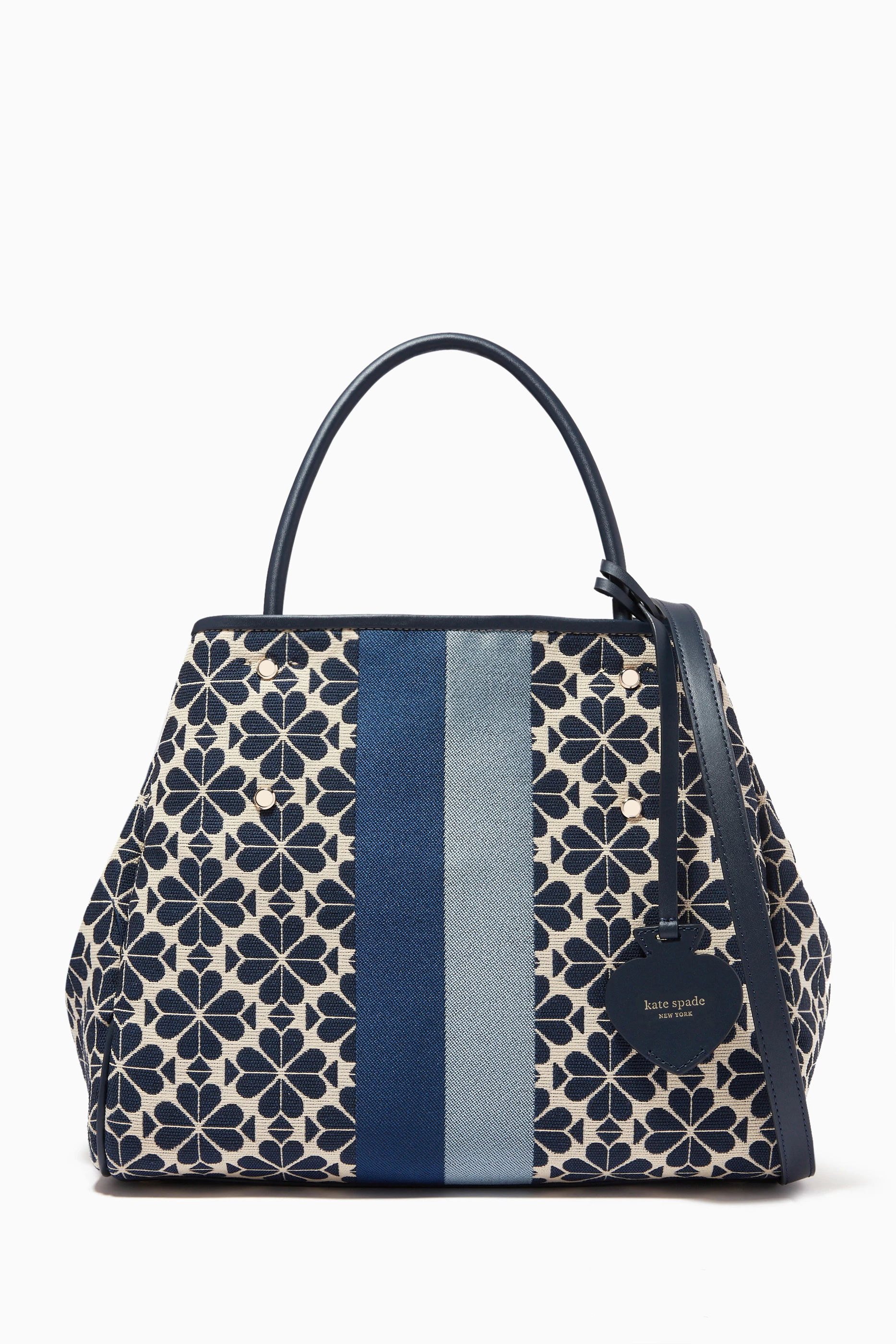 Buy Kate Spade New York Blue Medium Tote Bag in Spade Flower