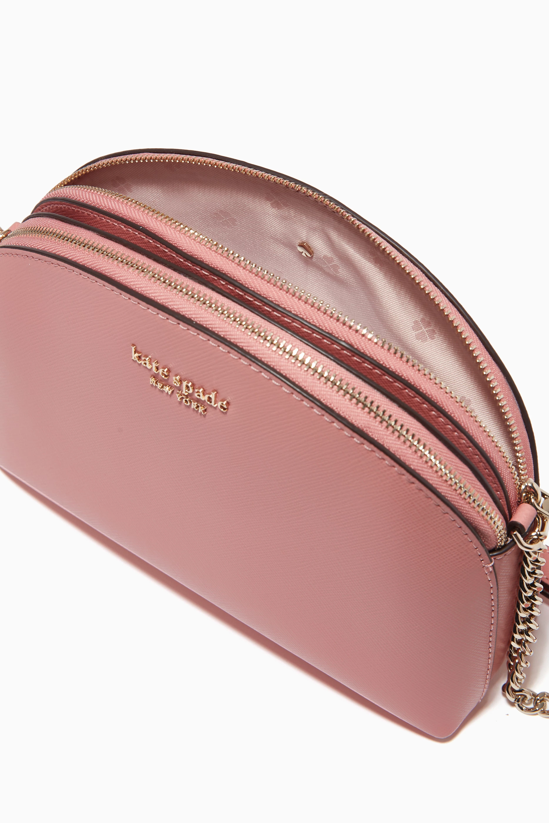 Buy Kate Spade New York Pink Spencer Dome Crossbody Bag in Leather For Women Online Ounass UAE