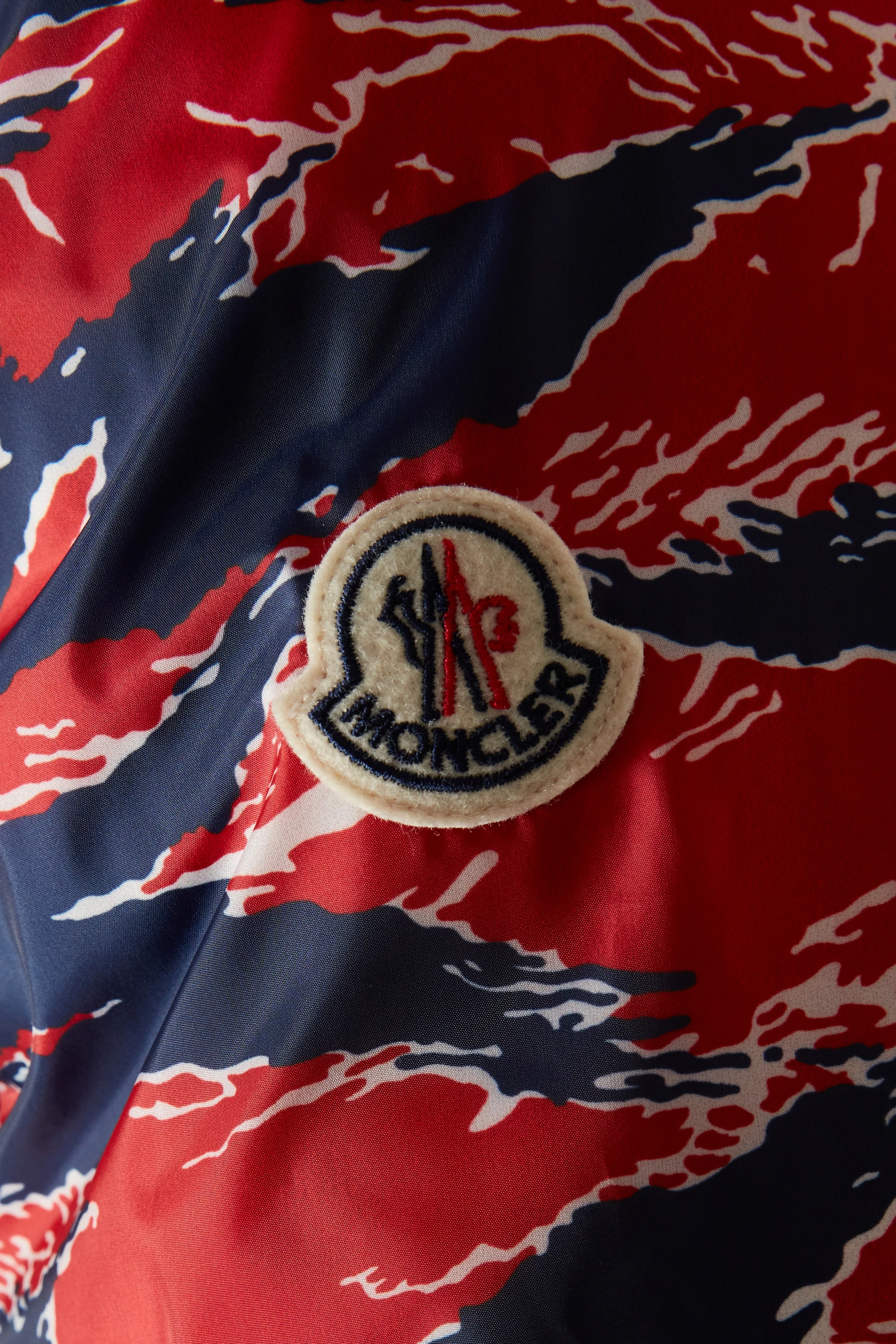 Moncler red camo jacket clearance