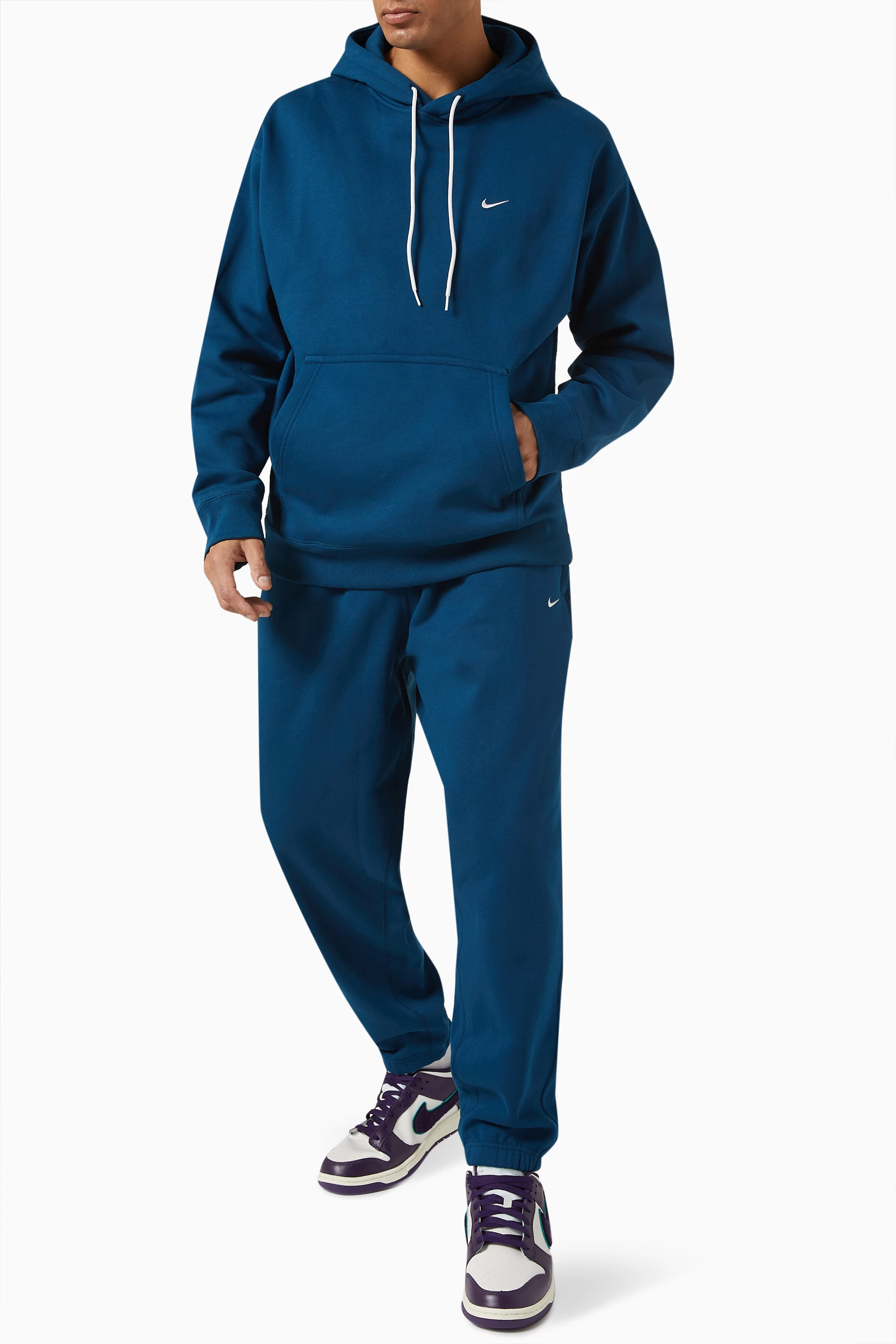 Buy Nike Blue NikeLab Hoodie in Fleece For Men Online | Ounass UAE