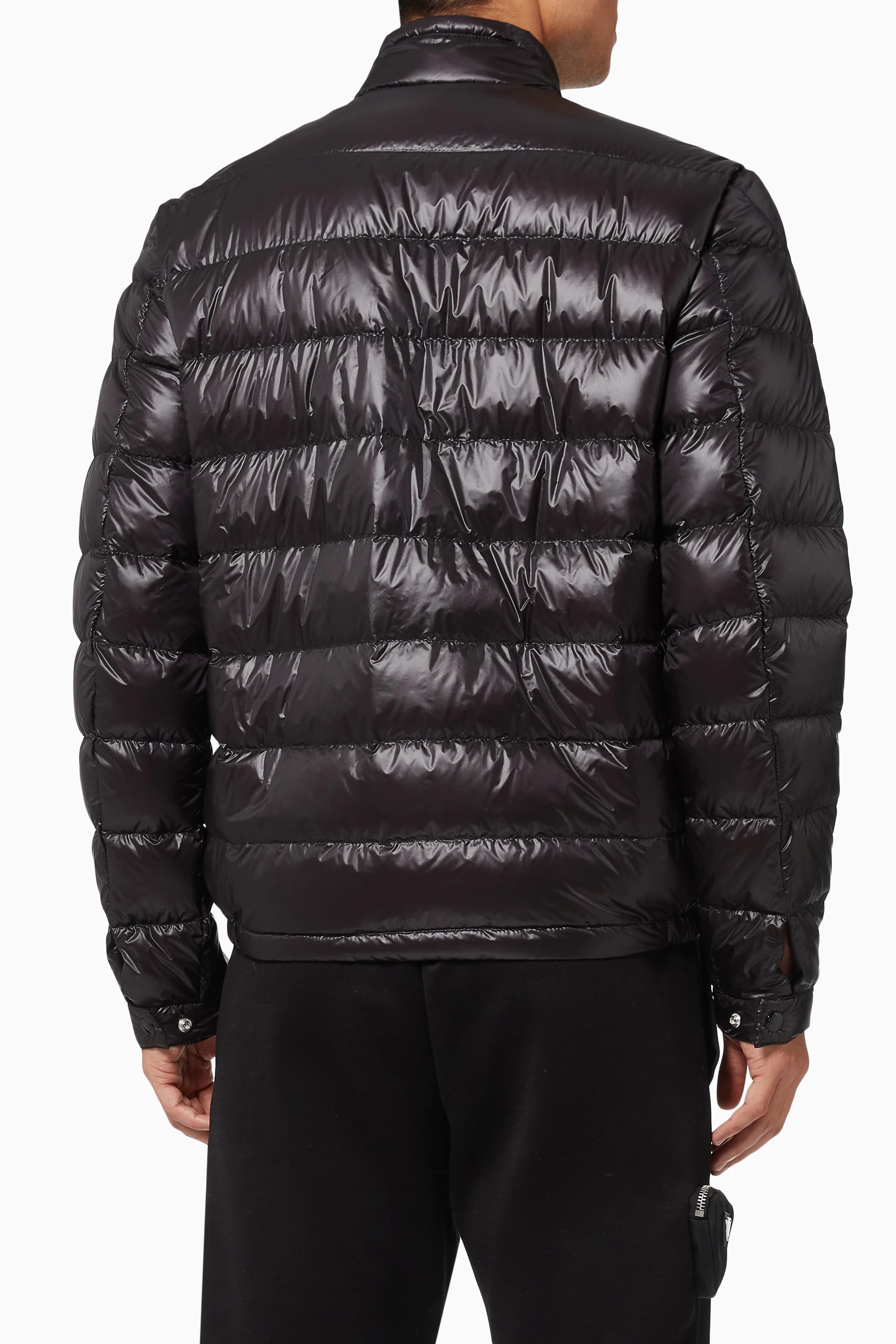 Buy Moncler Black Acorus Jacket in Longue Saison Nylon For Men Online Ounass UAE