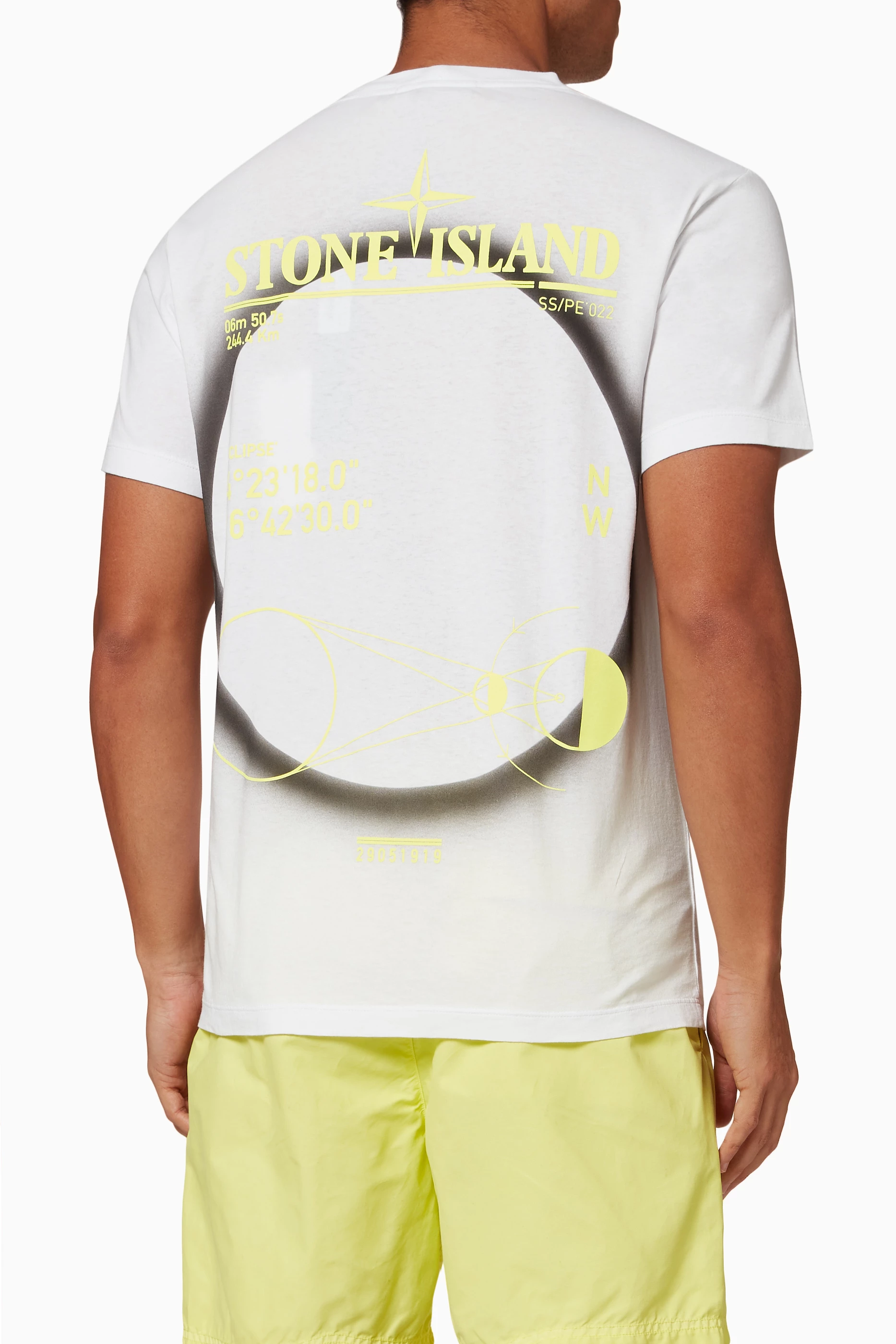 Stone island white shirt outlet