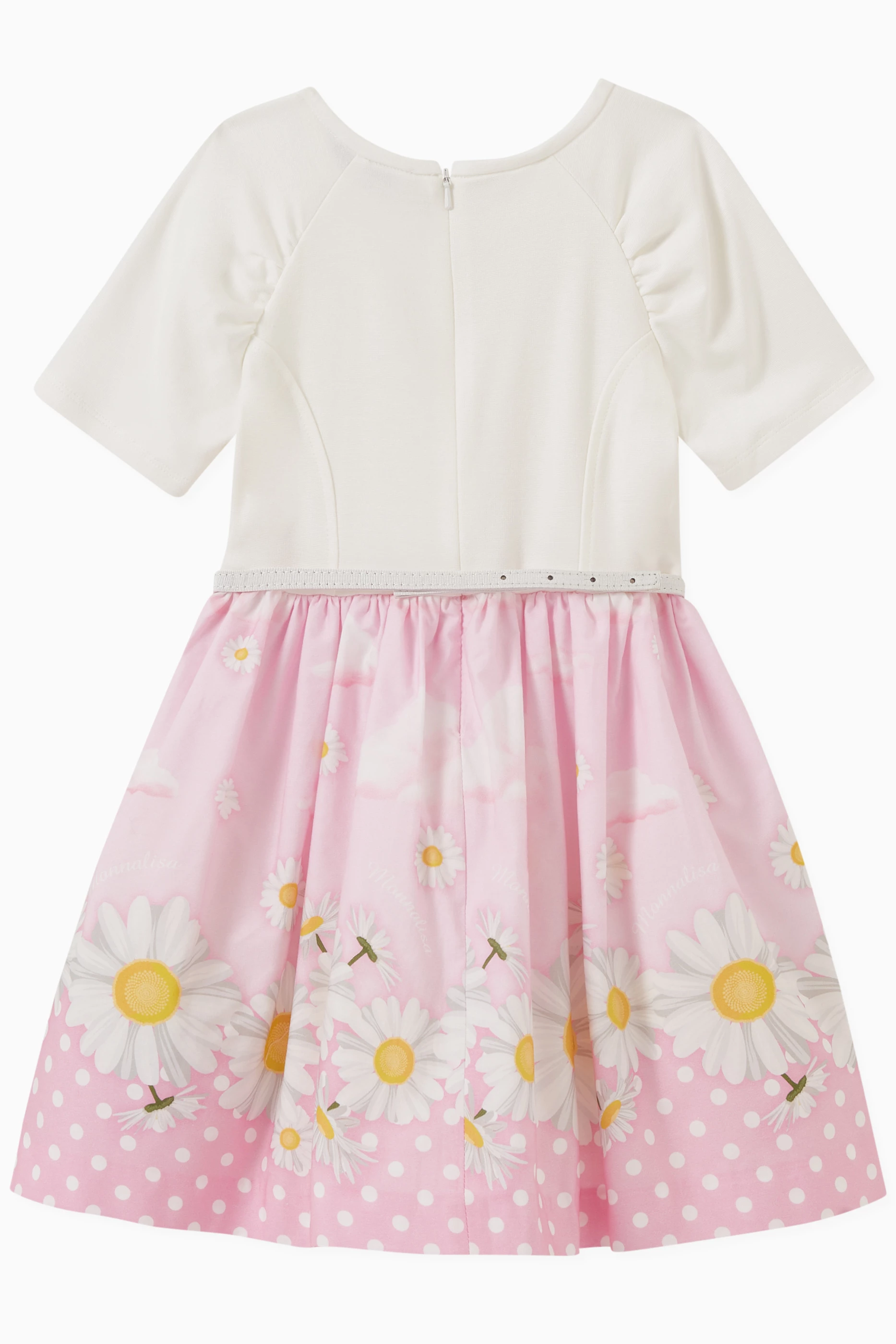 Buy Monnalisa Pink Daisy Print Cloud Dress For Girls Online Ounass UAE