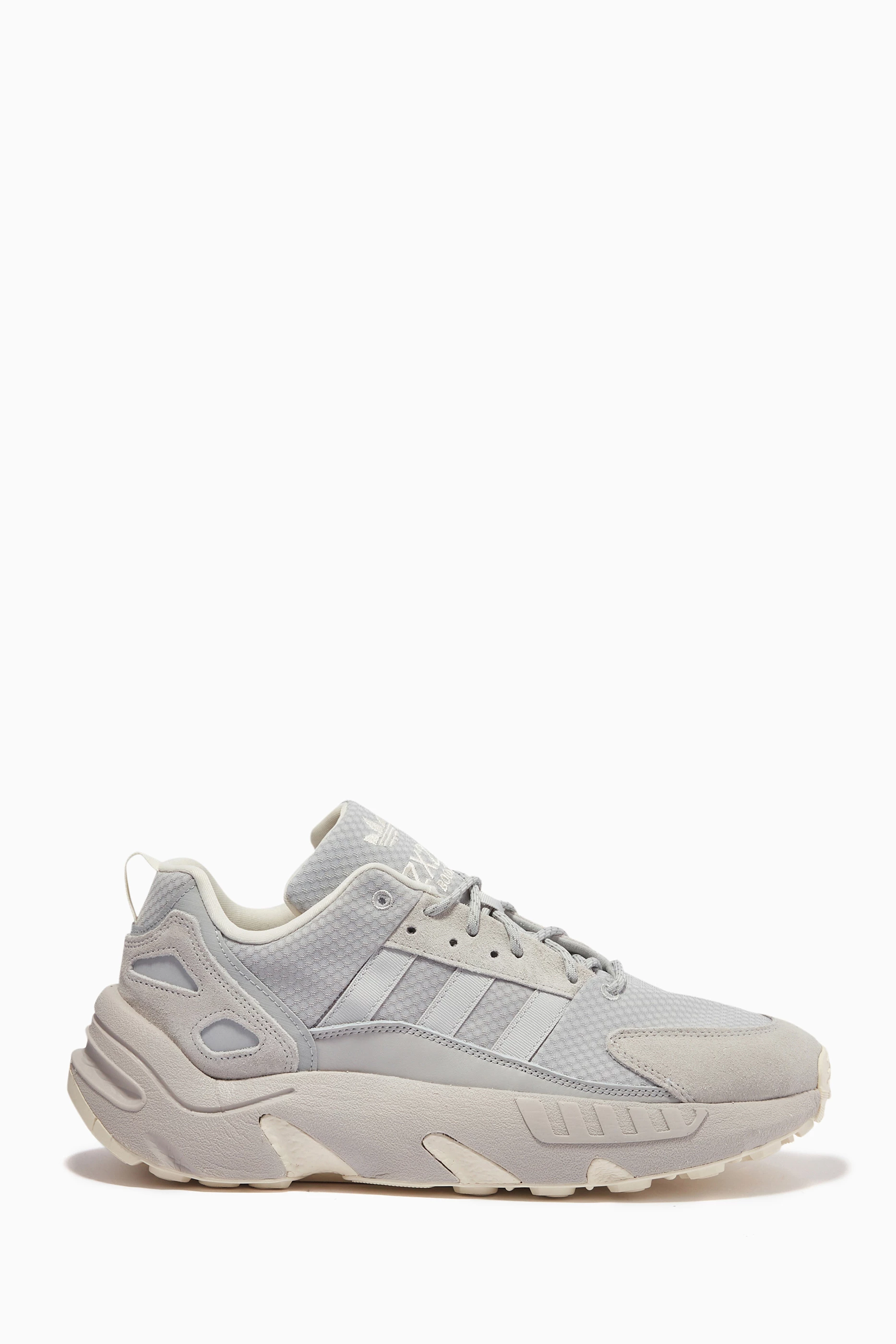 Buy adidas Grey ZX 22 Boost Sneakers in Recycled Materials For Men