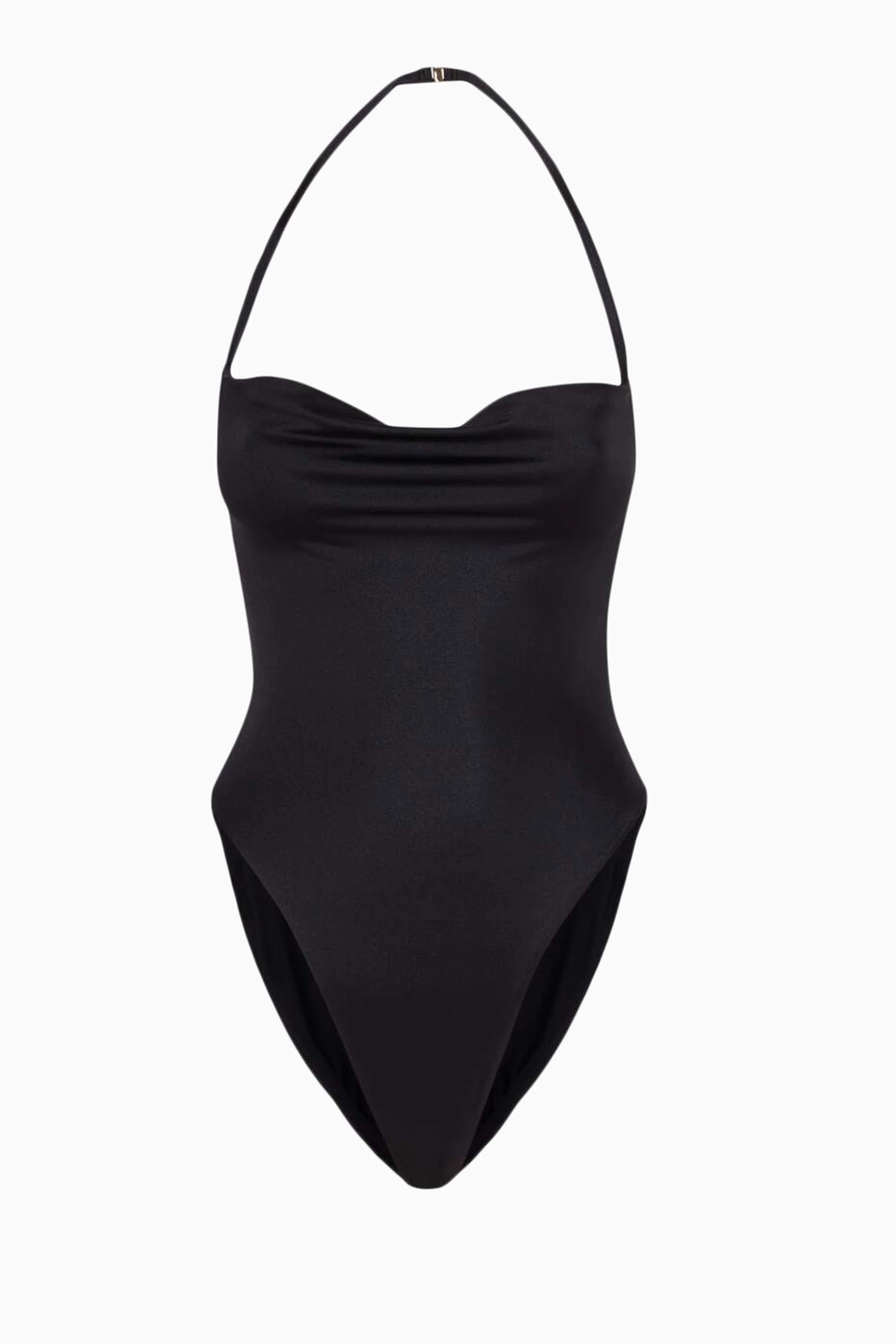 Buy SAINT LAURENT Black Swimsuit in Shiny Jersey For Women Online Ounass UAE