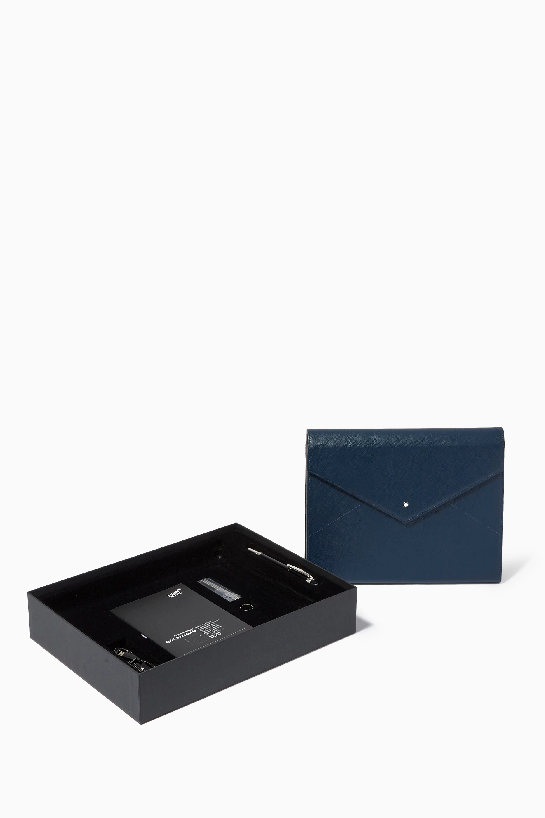 Buy Montblanc Blue Montblanc Augmented Paper Sartorial Set in Leather For UNISEX Online Ounass UAE