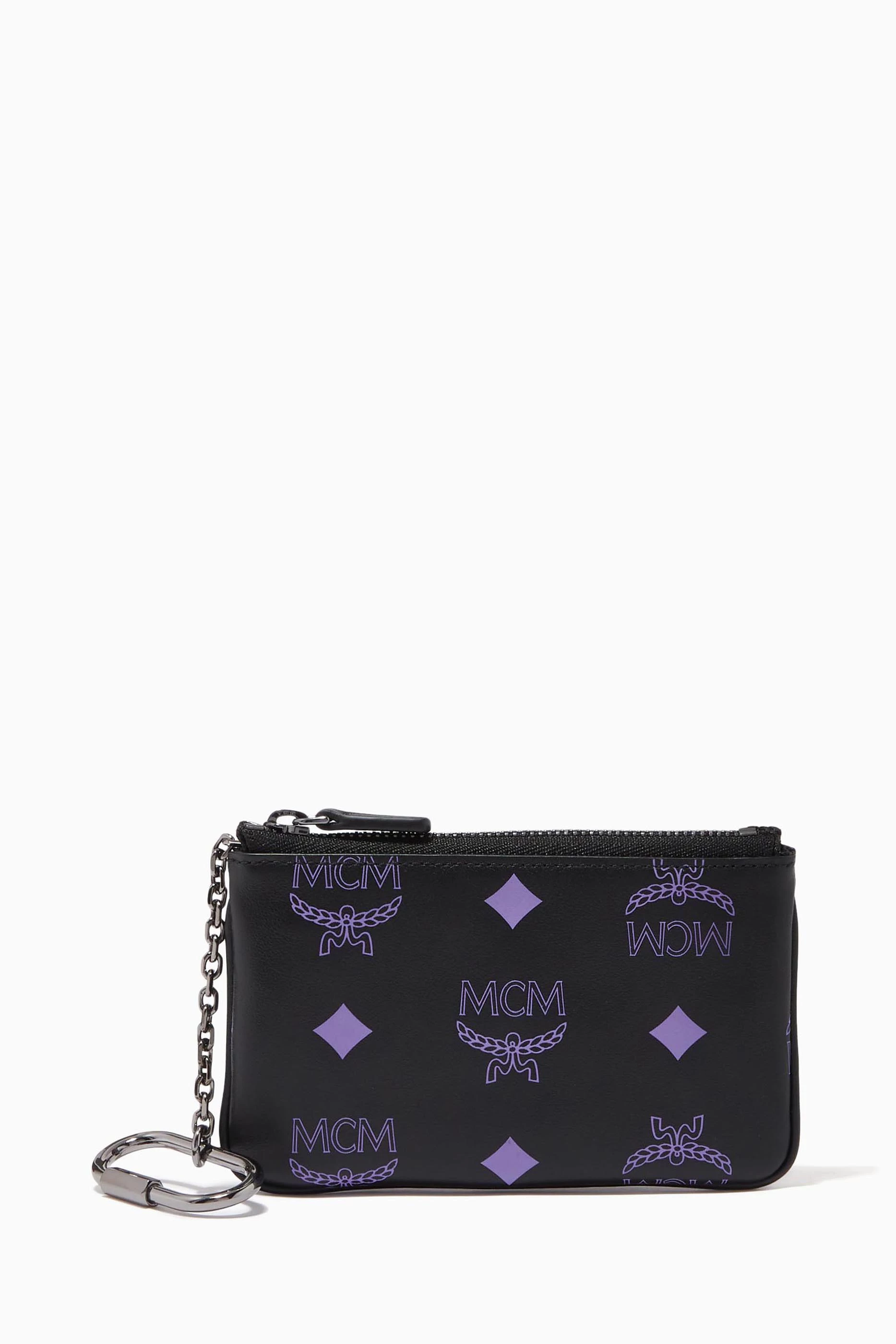 Coin Wallet Black Mcm Key Pouch Like New MCM Black Canvas Key