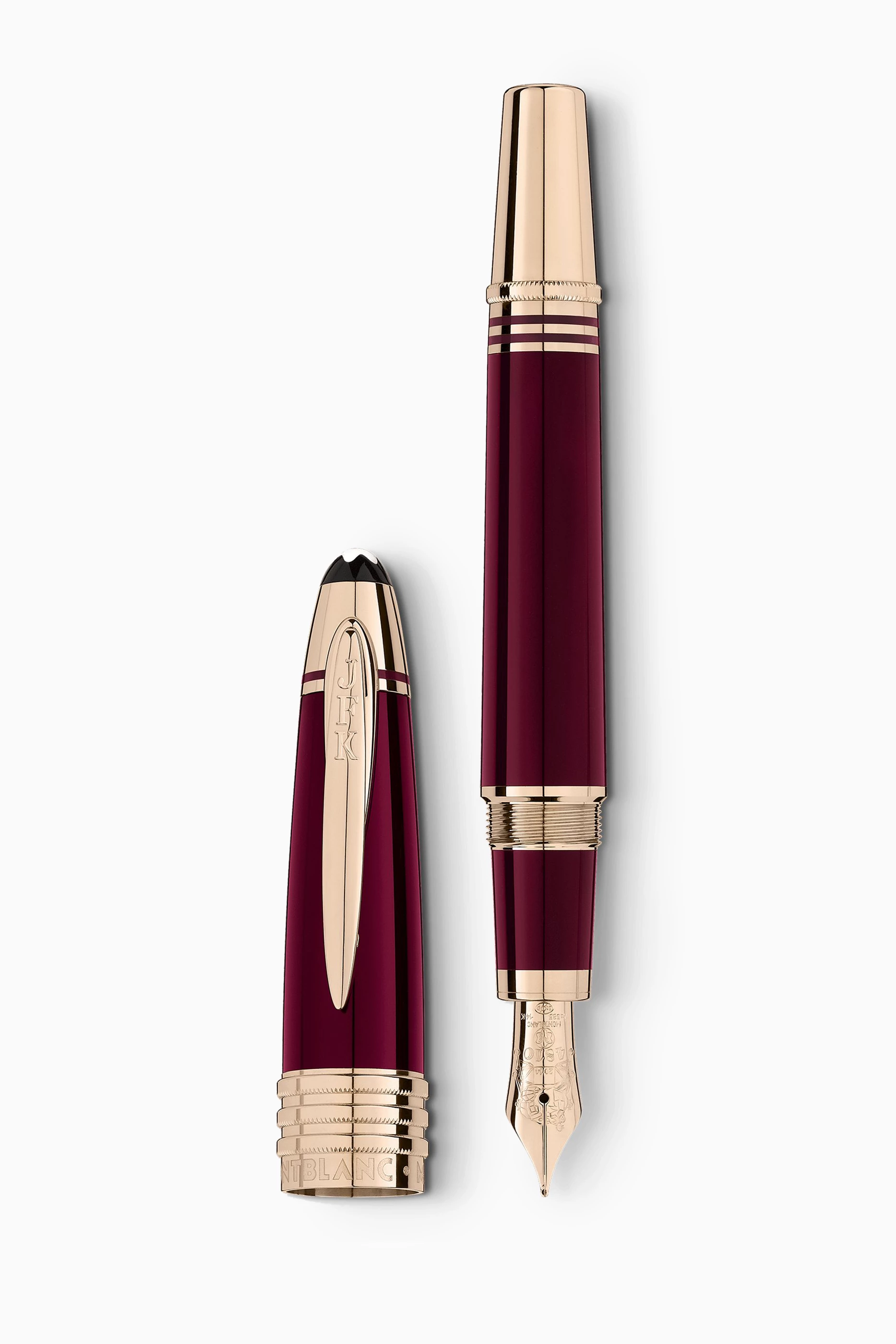 Buy Montblanc Burgundy John F. Kennedy Special Edition Burgundy Fountain Pen Medium Nib For UNISEX Online Ounass UAE