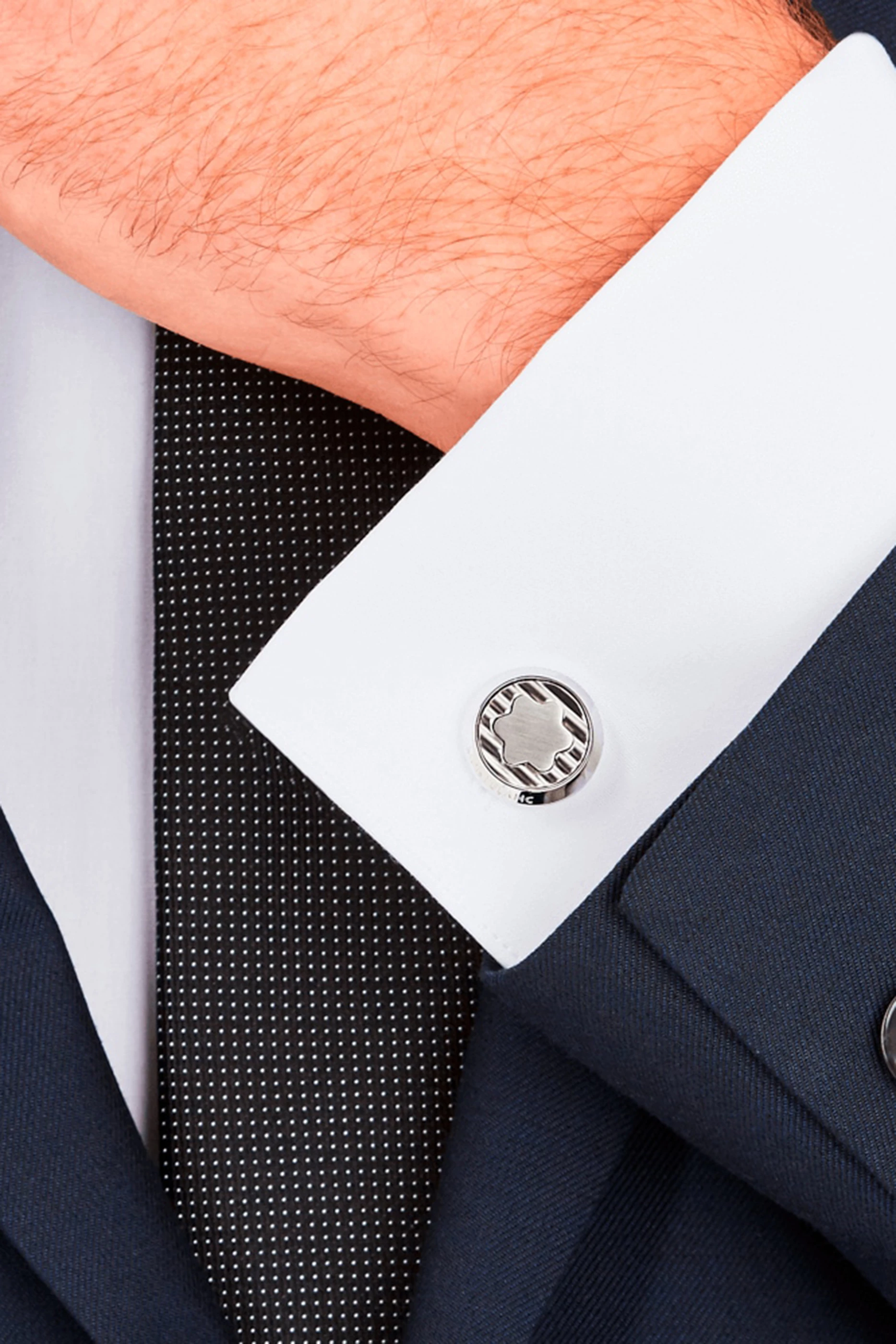 Buy Montblanc Silver Urban Spirit Cufflinks in Stainless Steel For Men Online Ounass UAE