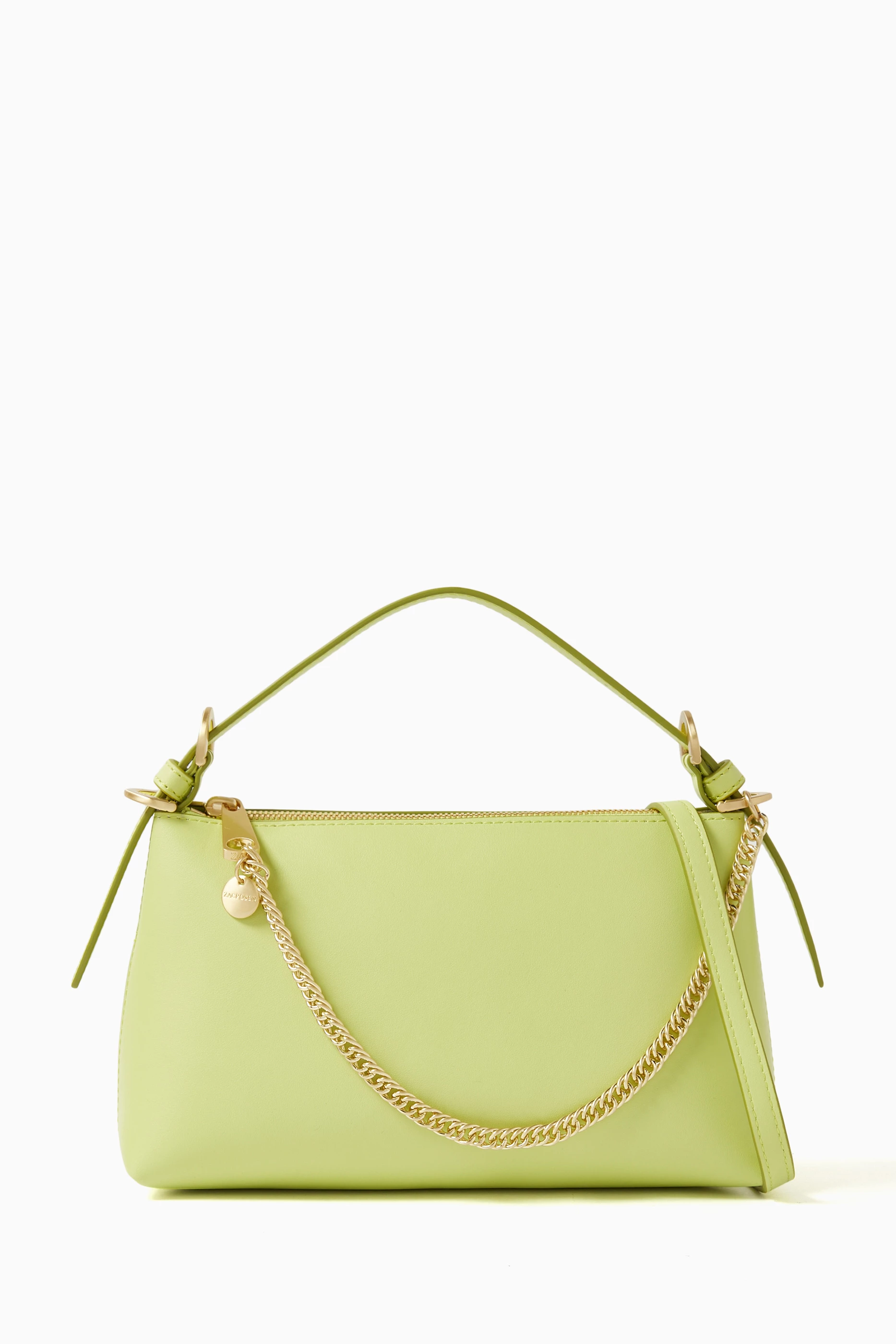 Buy ZAC Zac Posen Green Posen Zip Top Crossbody Bag in Leather For Women Online Ounass UAE