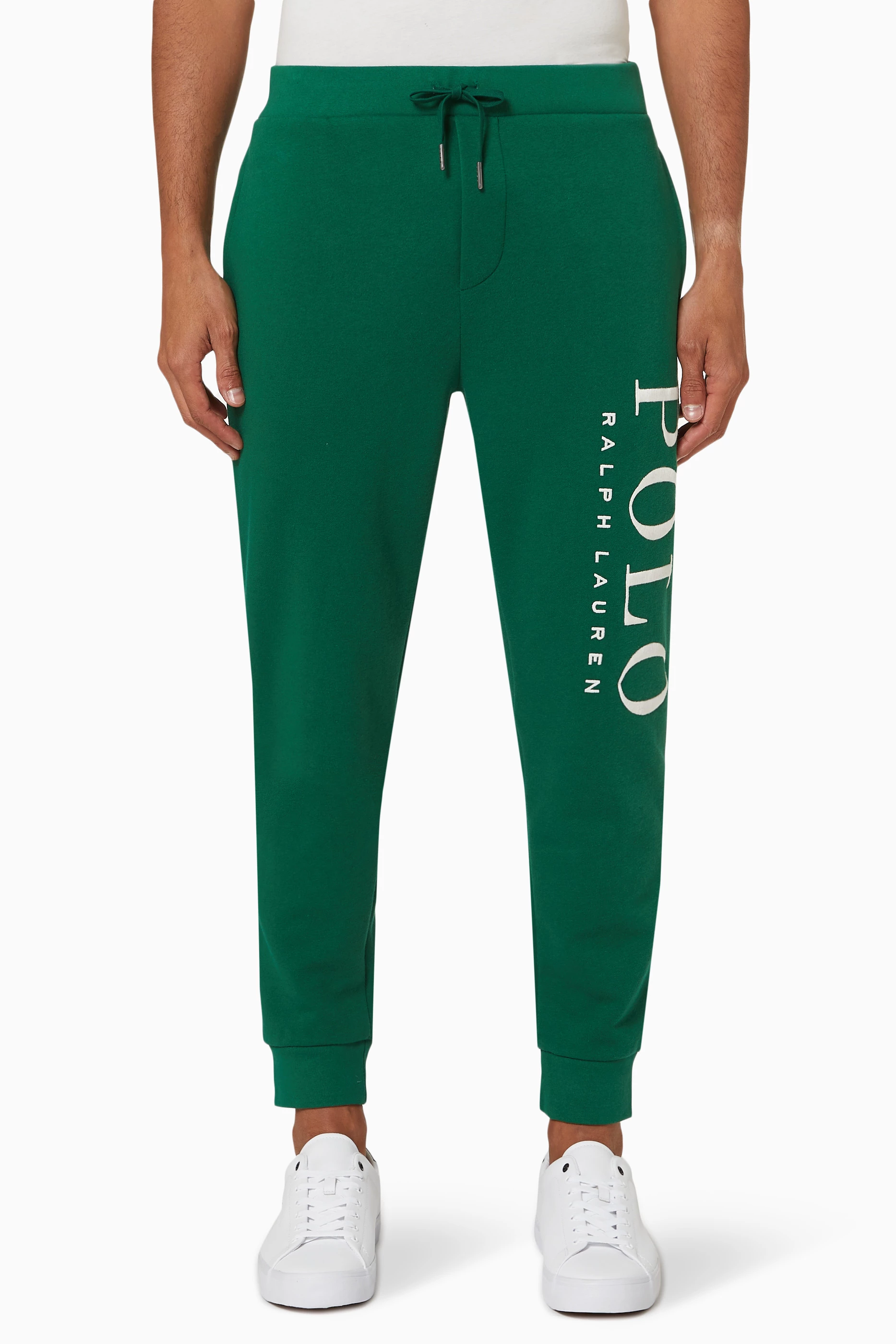 Buy Polo Ralph Lauren Green Sweatpants in Fleece For Men Online Ounass UAE