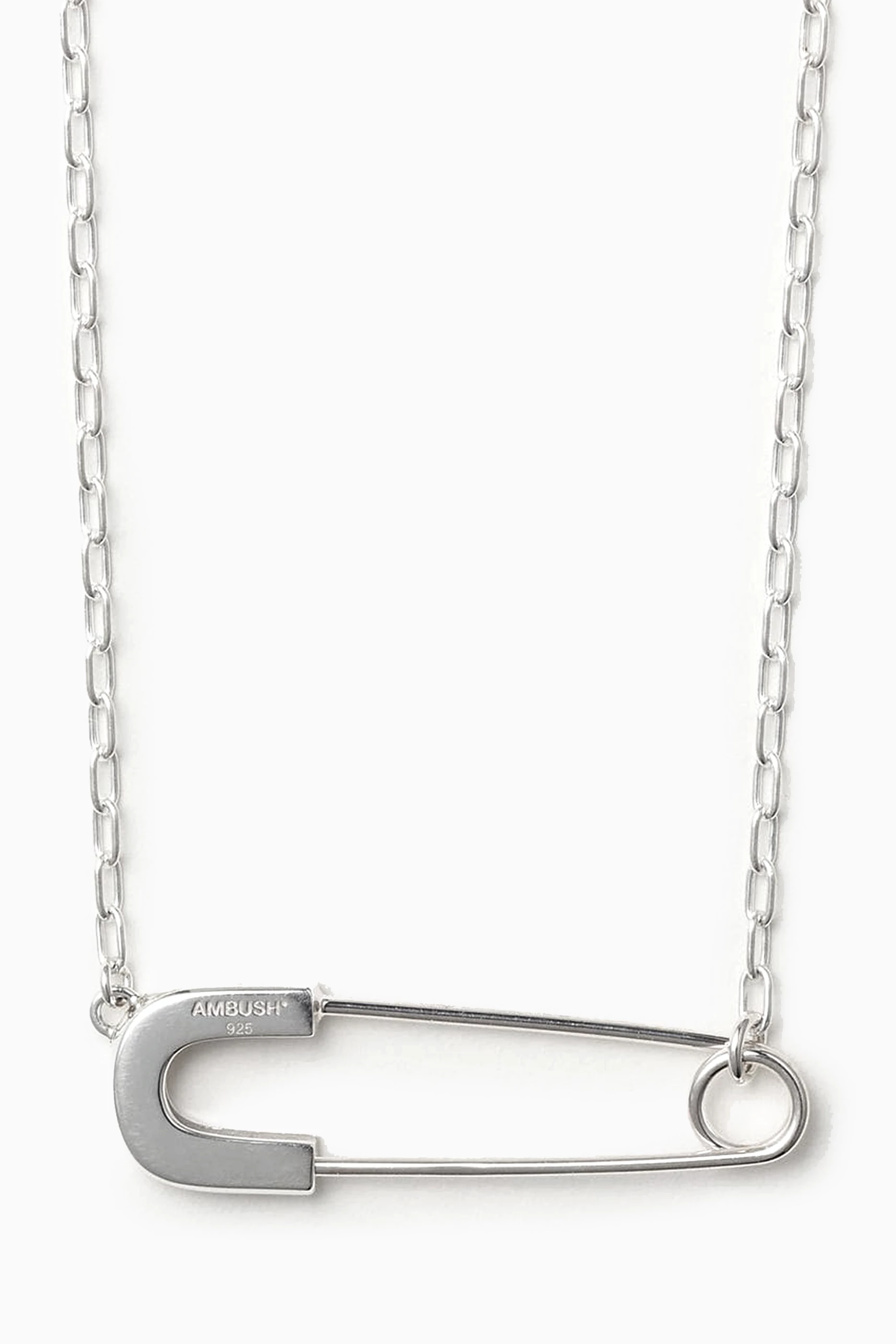 Buy Ambush Silver Safety Pin Necklace in Sterling Silver For Men Online |  Ounass UAE