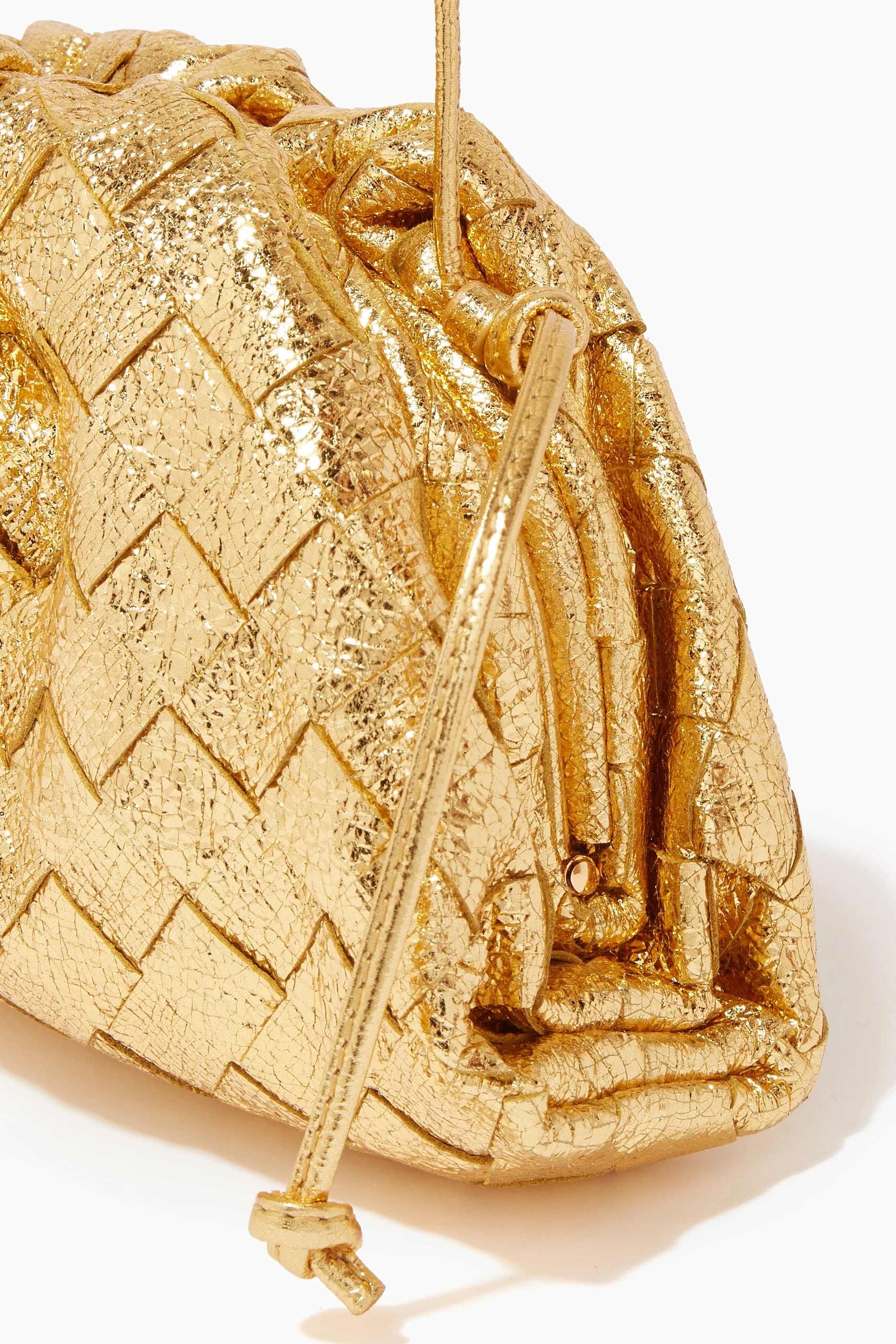 Bottega veneta pouch gold clearance
