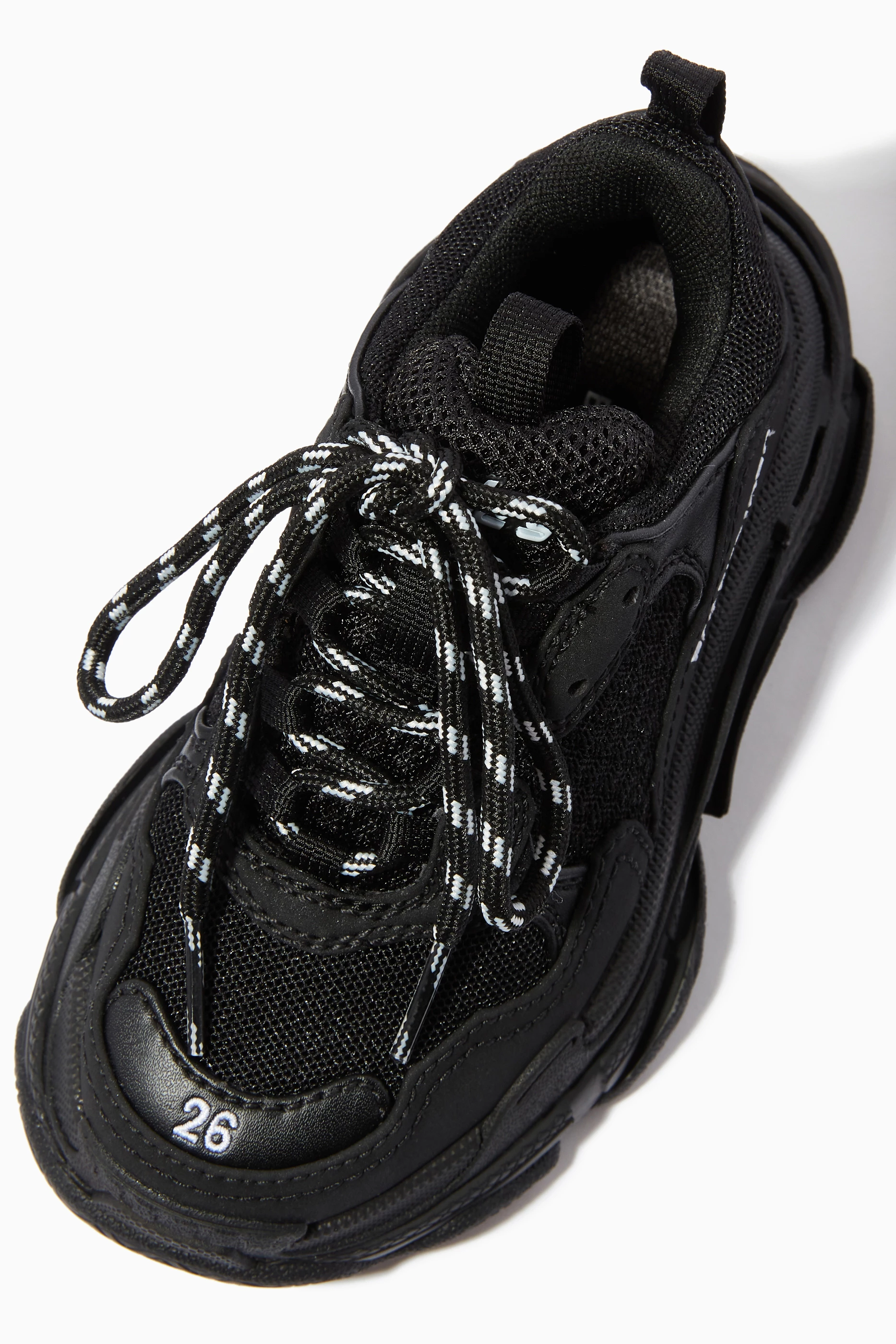 Buy Balenciaga Black Triple S Trainers in Double Foam Mesh For UNISEX Online Ounass UAE