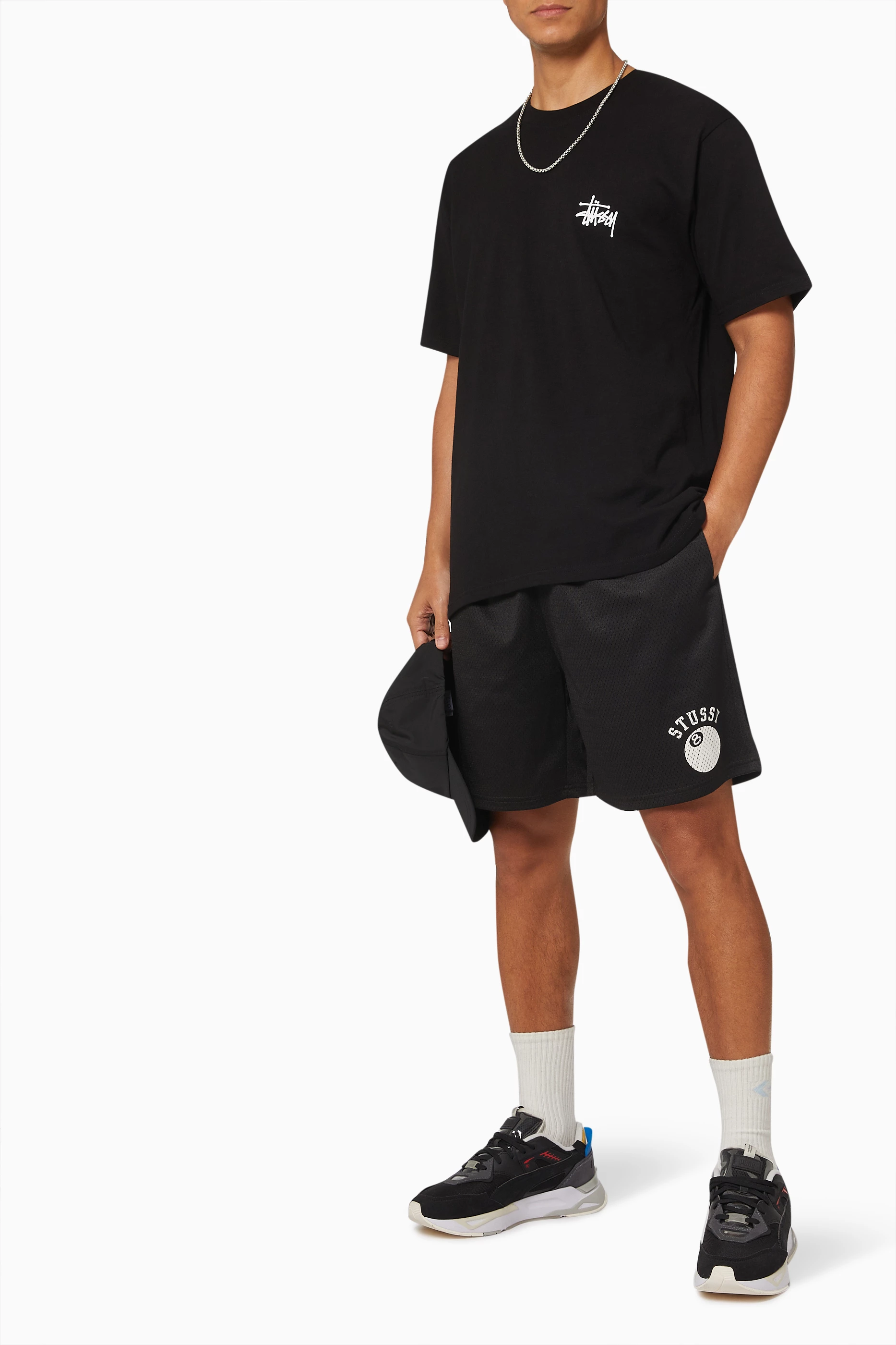 Stussy black shorts new arrivals