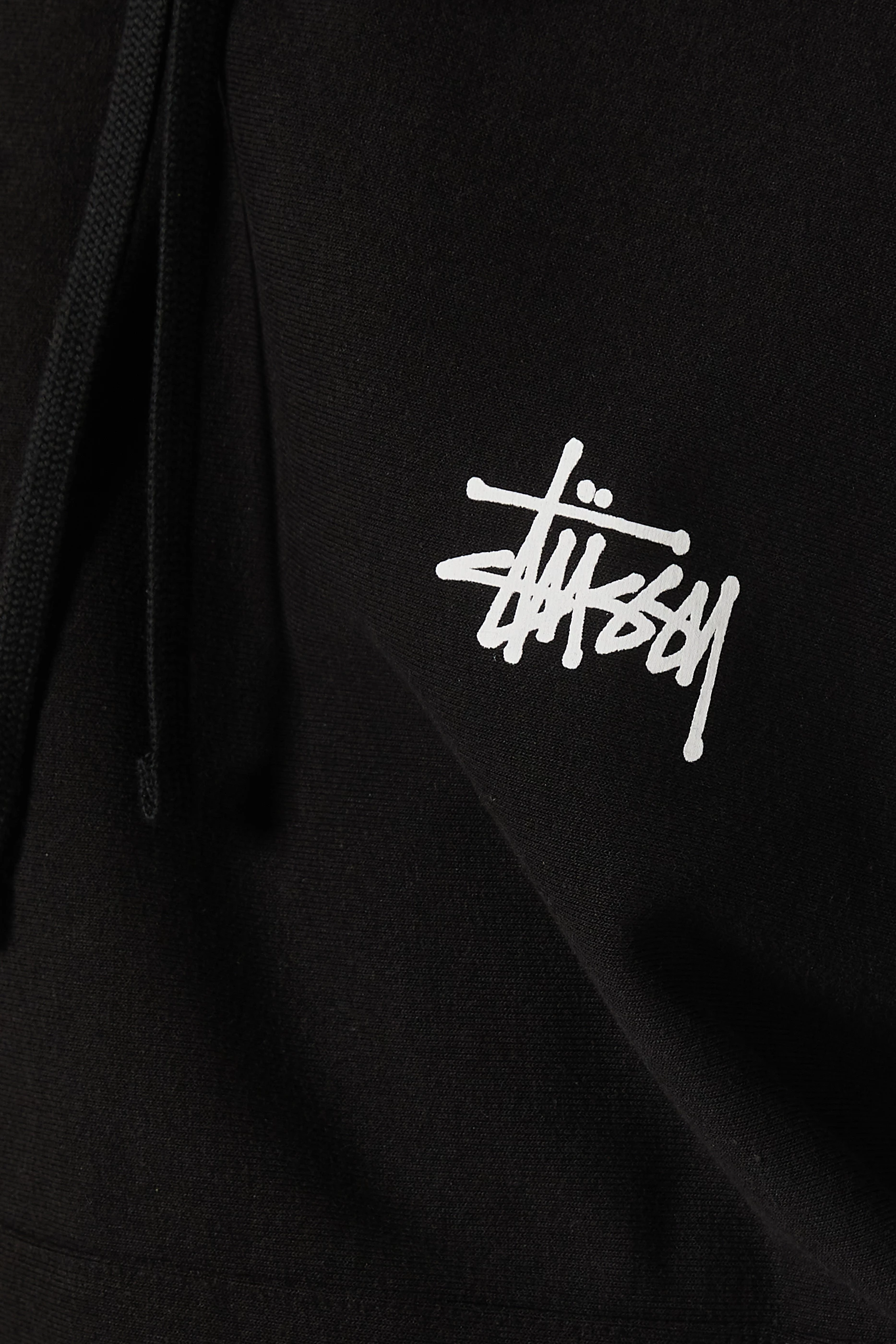 Buy Stussy Black Basic Stussy Hoodie in Cotton Fleece For Men Online Ounass UAE