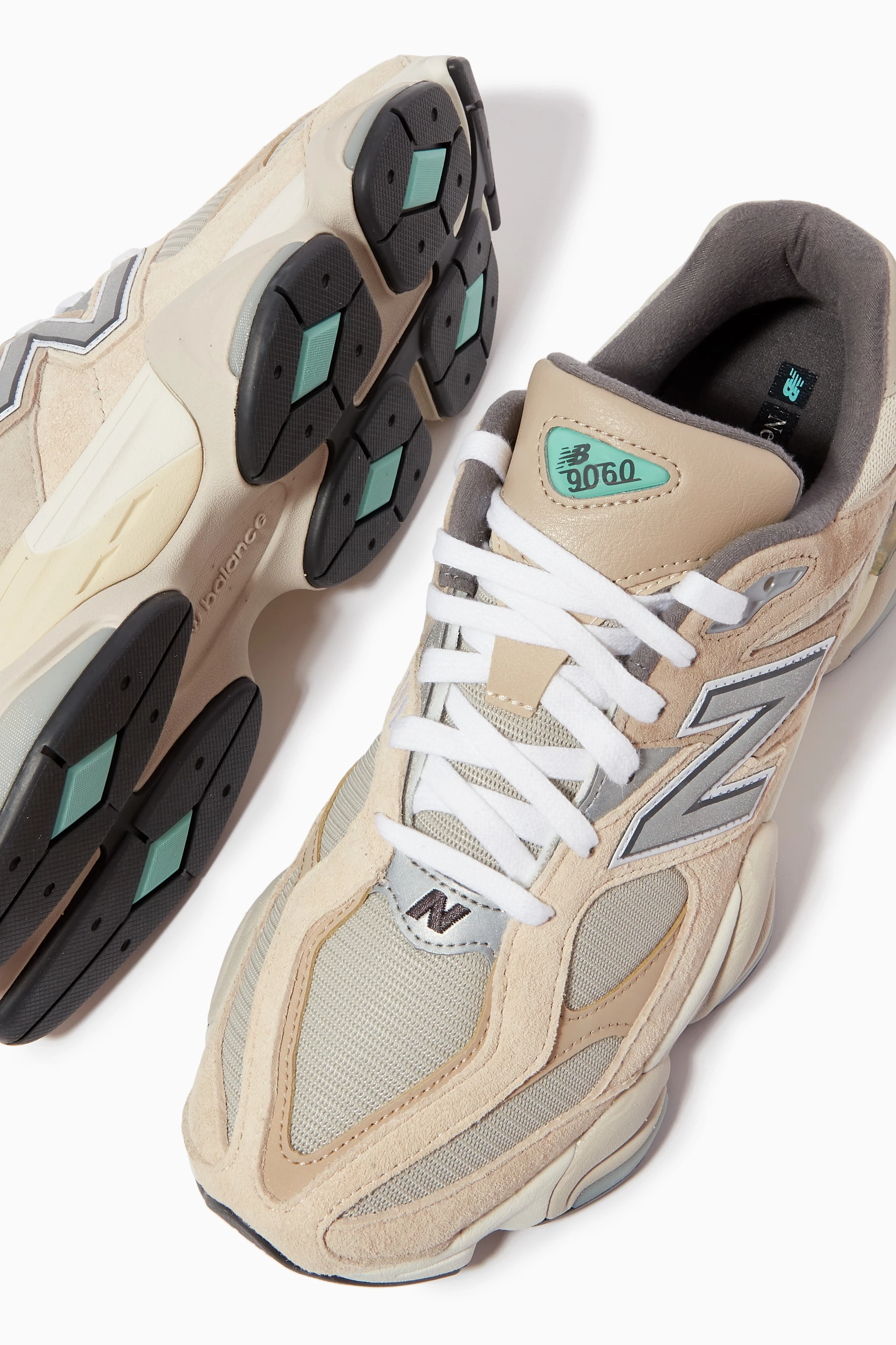 Buy New Balance Neutral 9060 Sneakers in Mesh Nubuck For Men