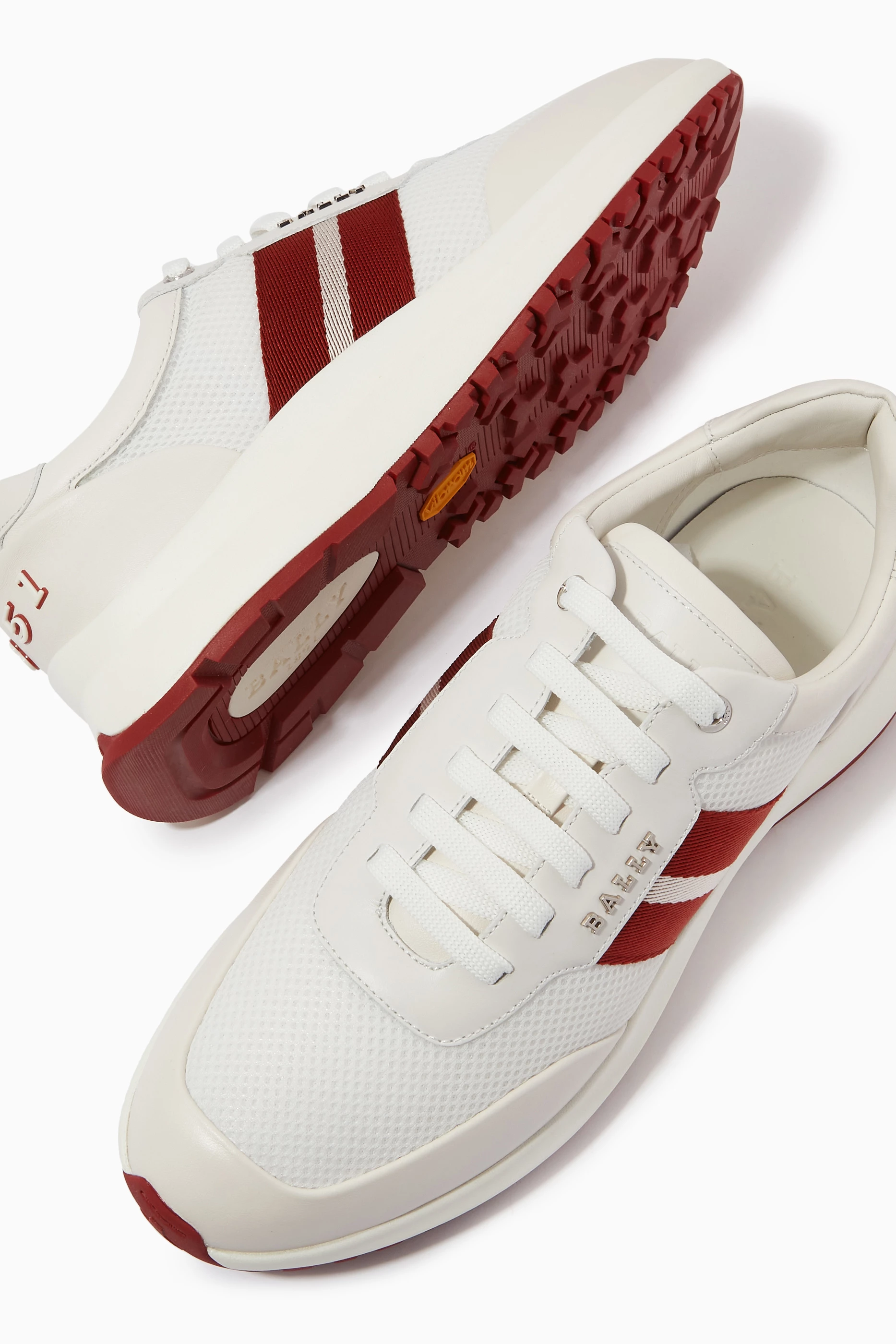 Buy Bally White Daryn Sneakers in Mesh Leather For Men Online Ounass UAE