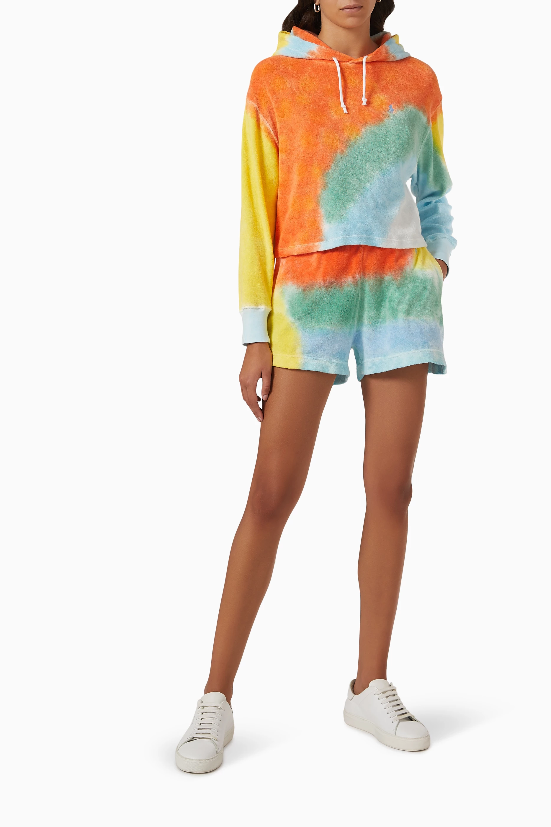Rainbow Tie Dye Santa Cruz Rainbow Hoodie Tie Dye REFLECTION