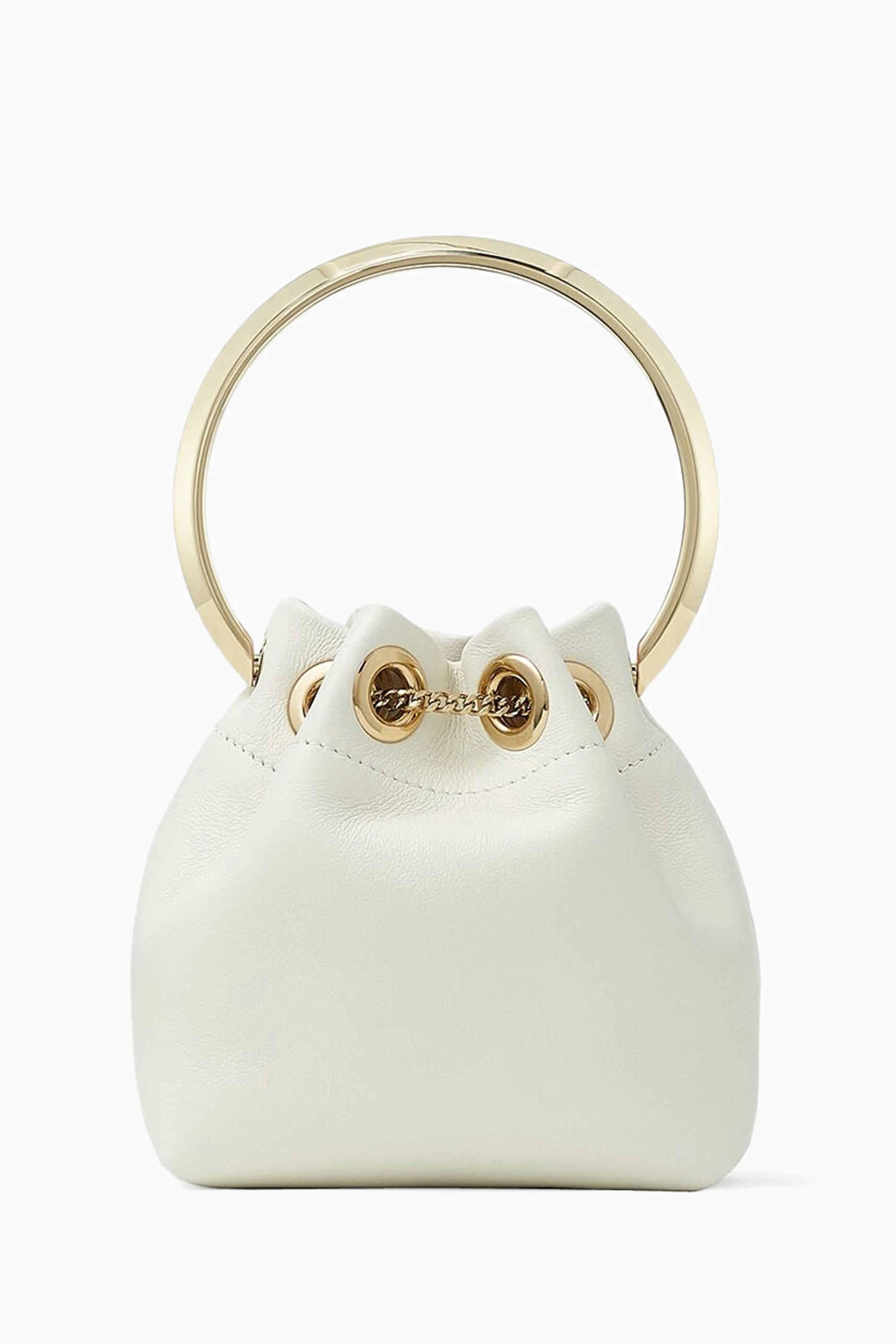 Buy Jimmy Choo Neutral Micro Bon Bon Mini Bag in Smooth Nappa For