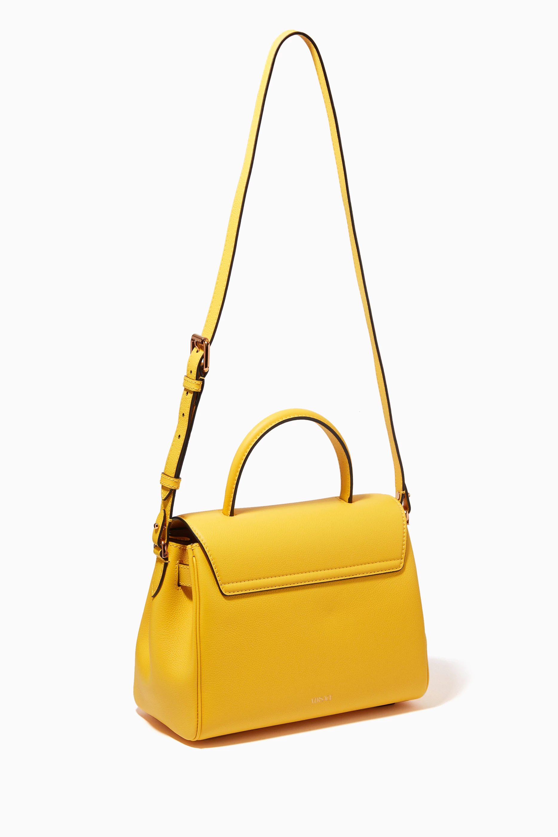 Buy Versace Yellow La Medusa Medium Bag in Leather For Women Online Ounass UAE