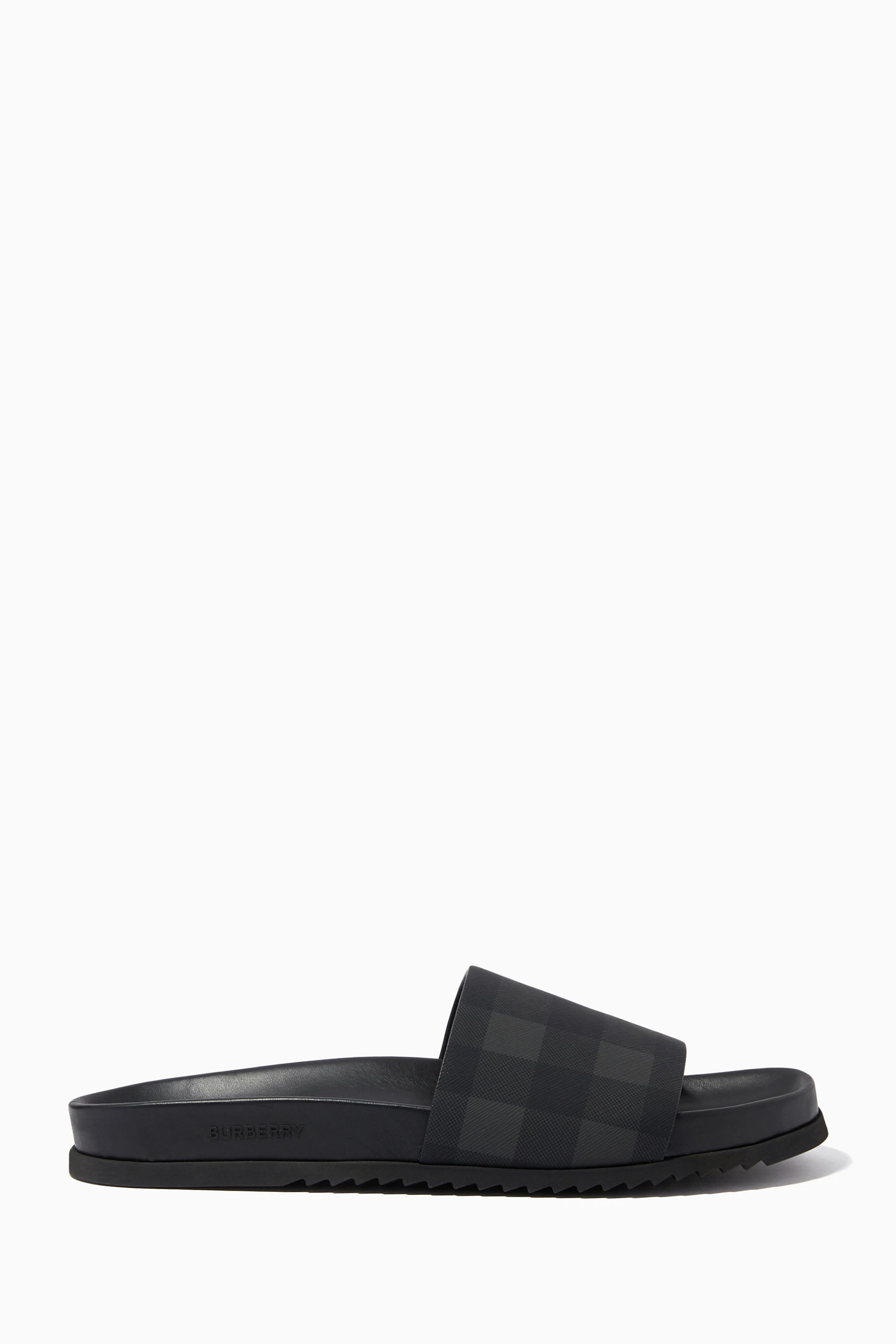 Burberry sandals mens grey discount