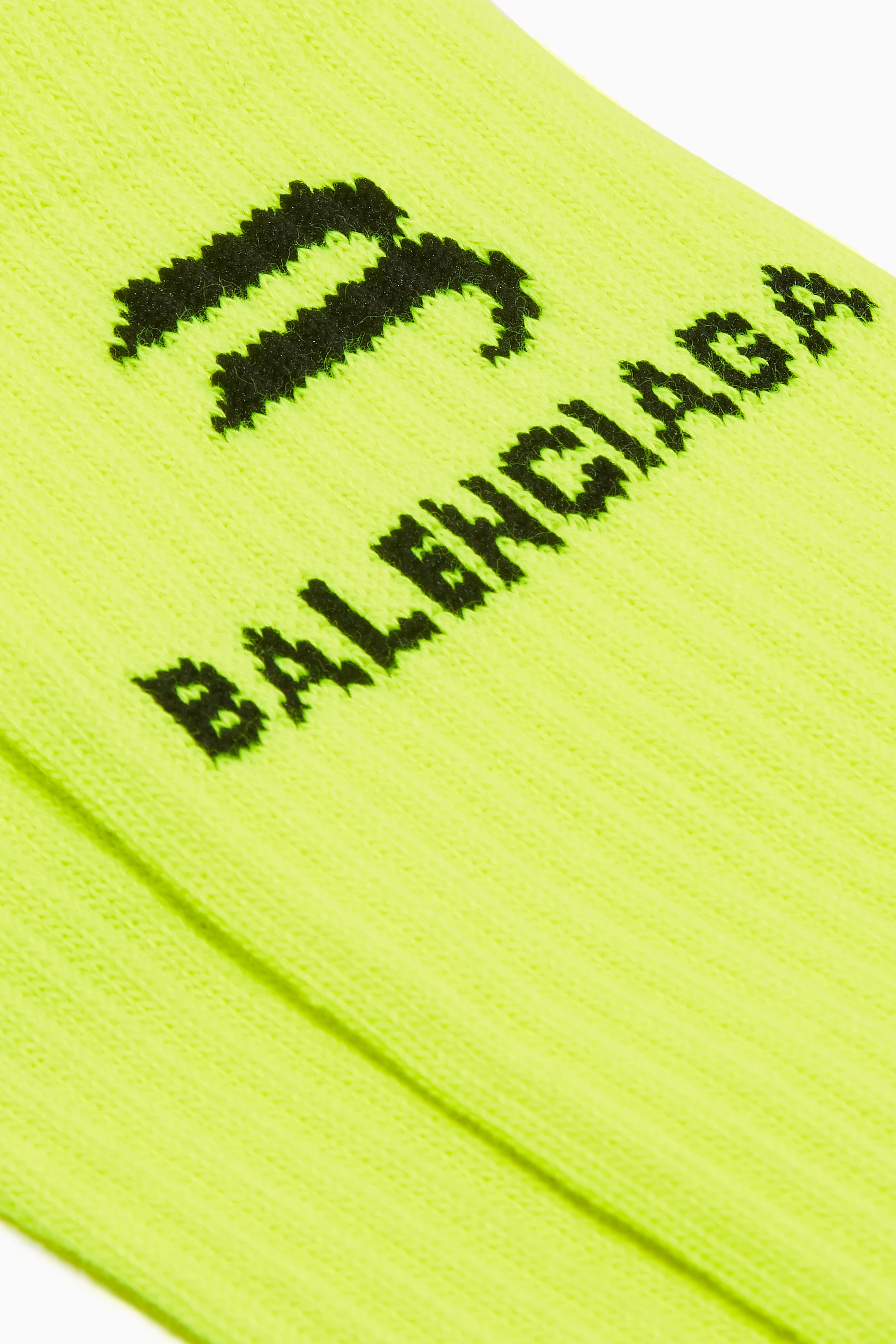 Buy Balenciaga Yellow Sporty B Tennis Socks in Cotton Blend For Men Online Ounass UAE