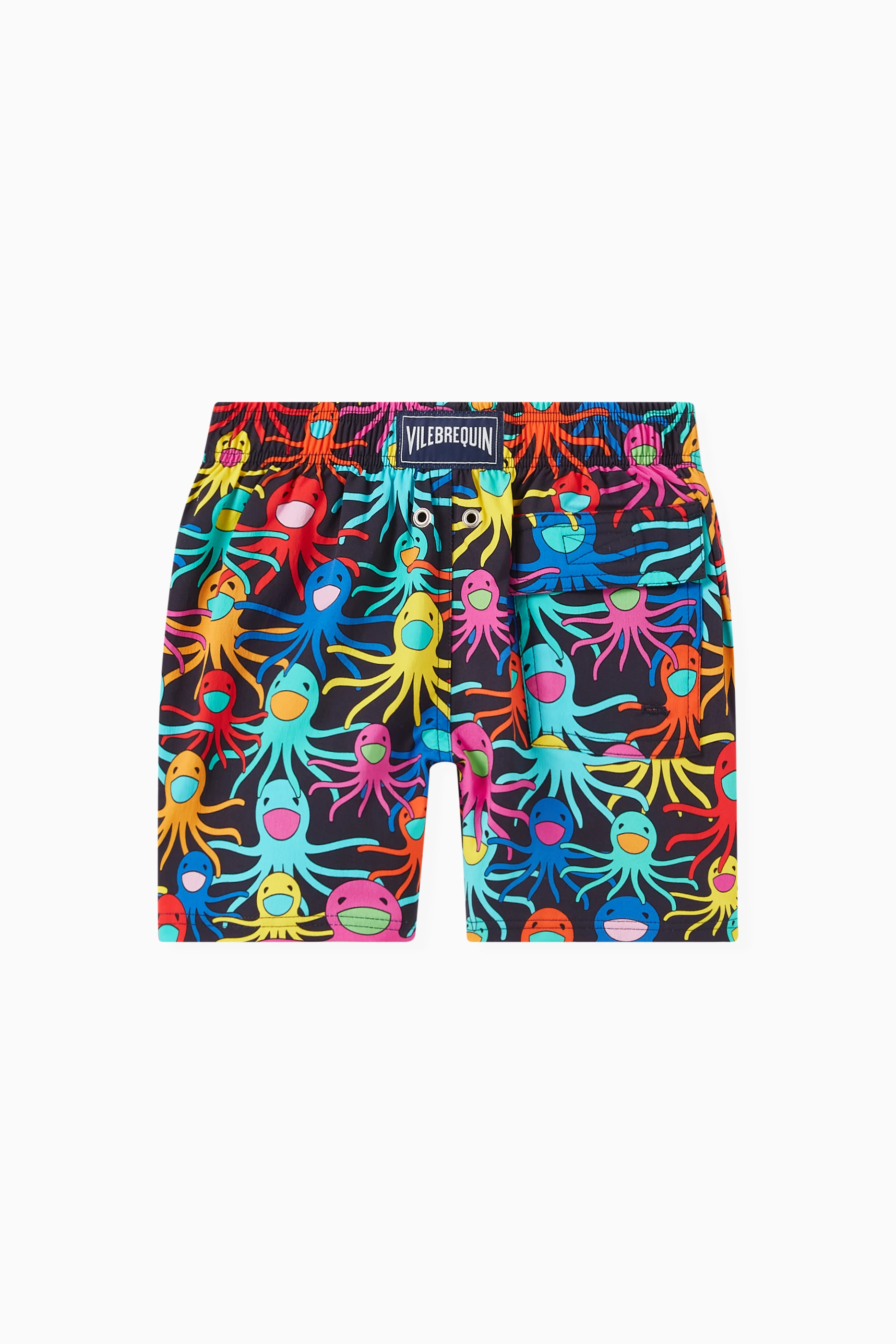 Buy Vilebrequin Blue Jirise Octopus Print Swim Shorts For Boys