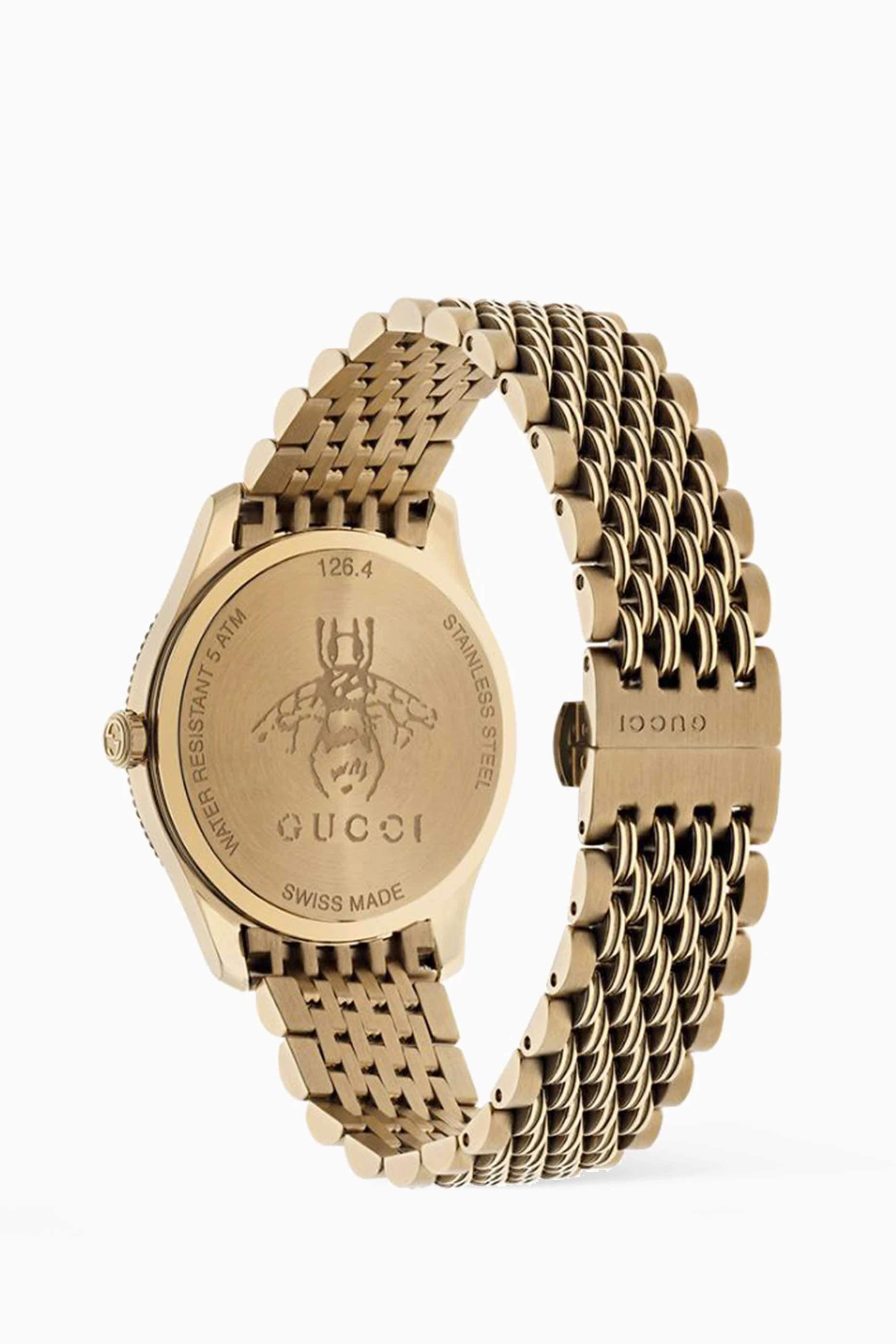 Buy Gucci Gold G Timeless Quartz Watch For Women Online Ounass UAE