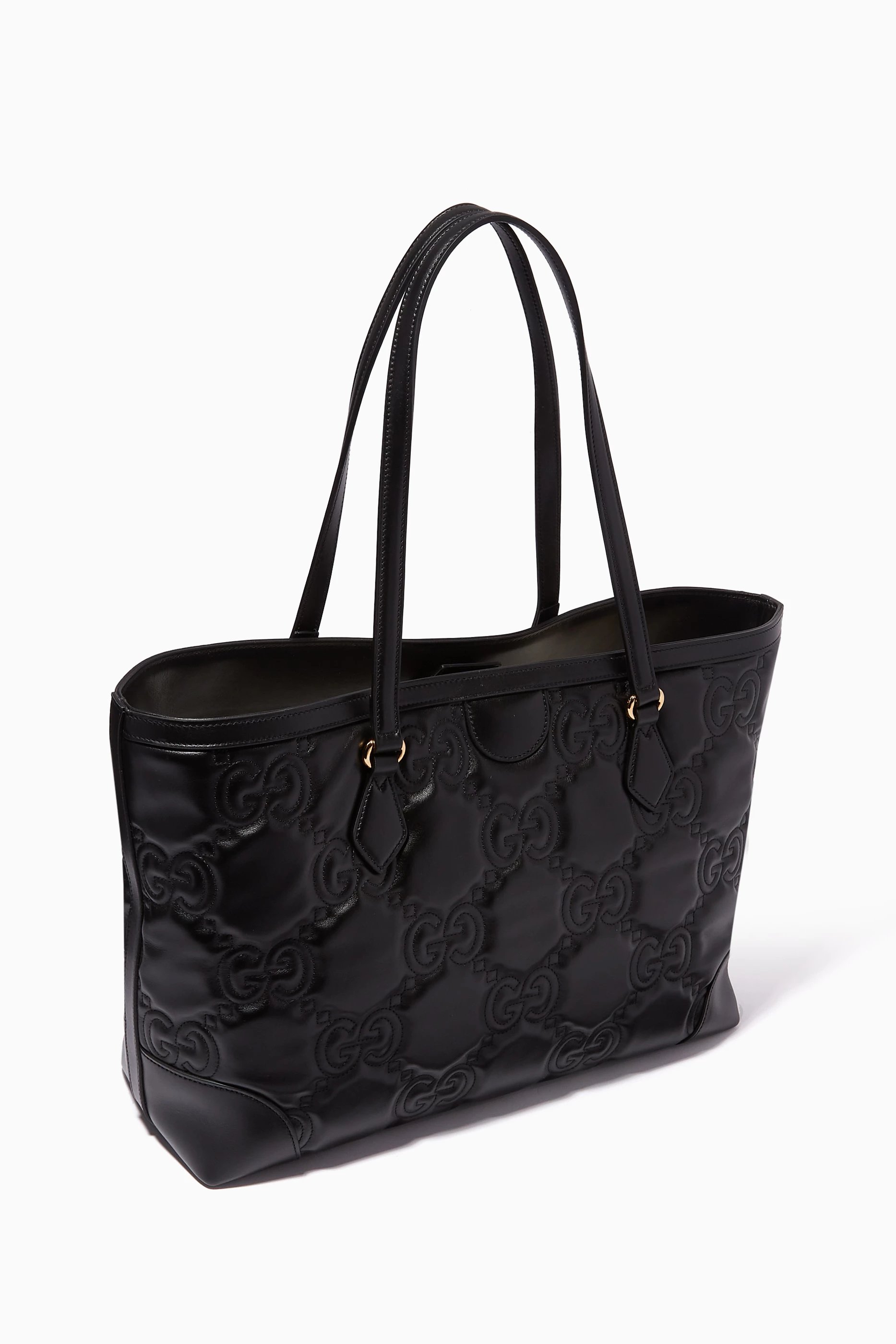 Buy Gucci Black Medium Tote Bag in GG Matelasse Leather For Women Online Ounass UAE