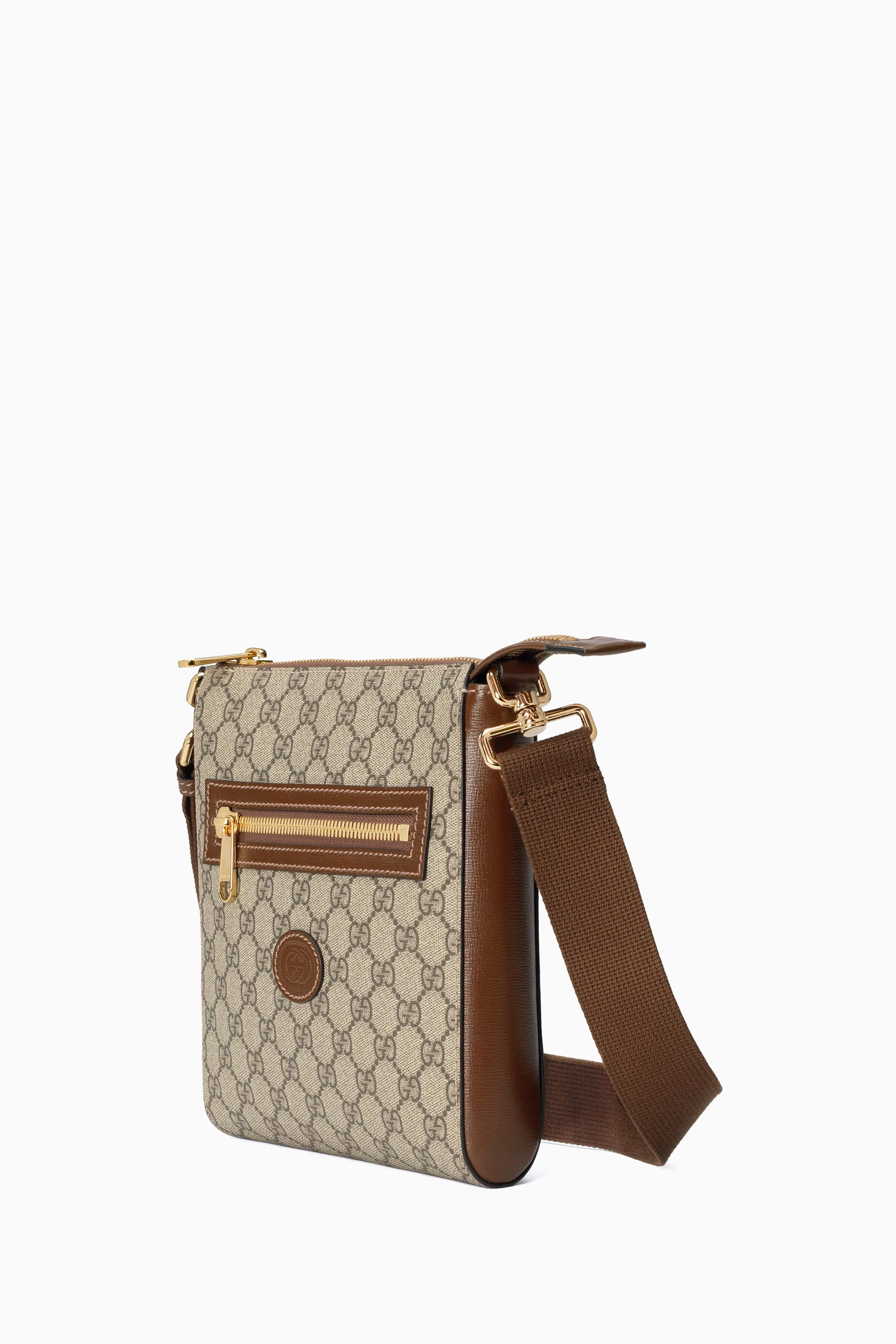 Buy Gucci Neutral GG Supreme Messenger Bag in GG Supreme Canvas For Men Online Ounass UAE