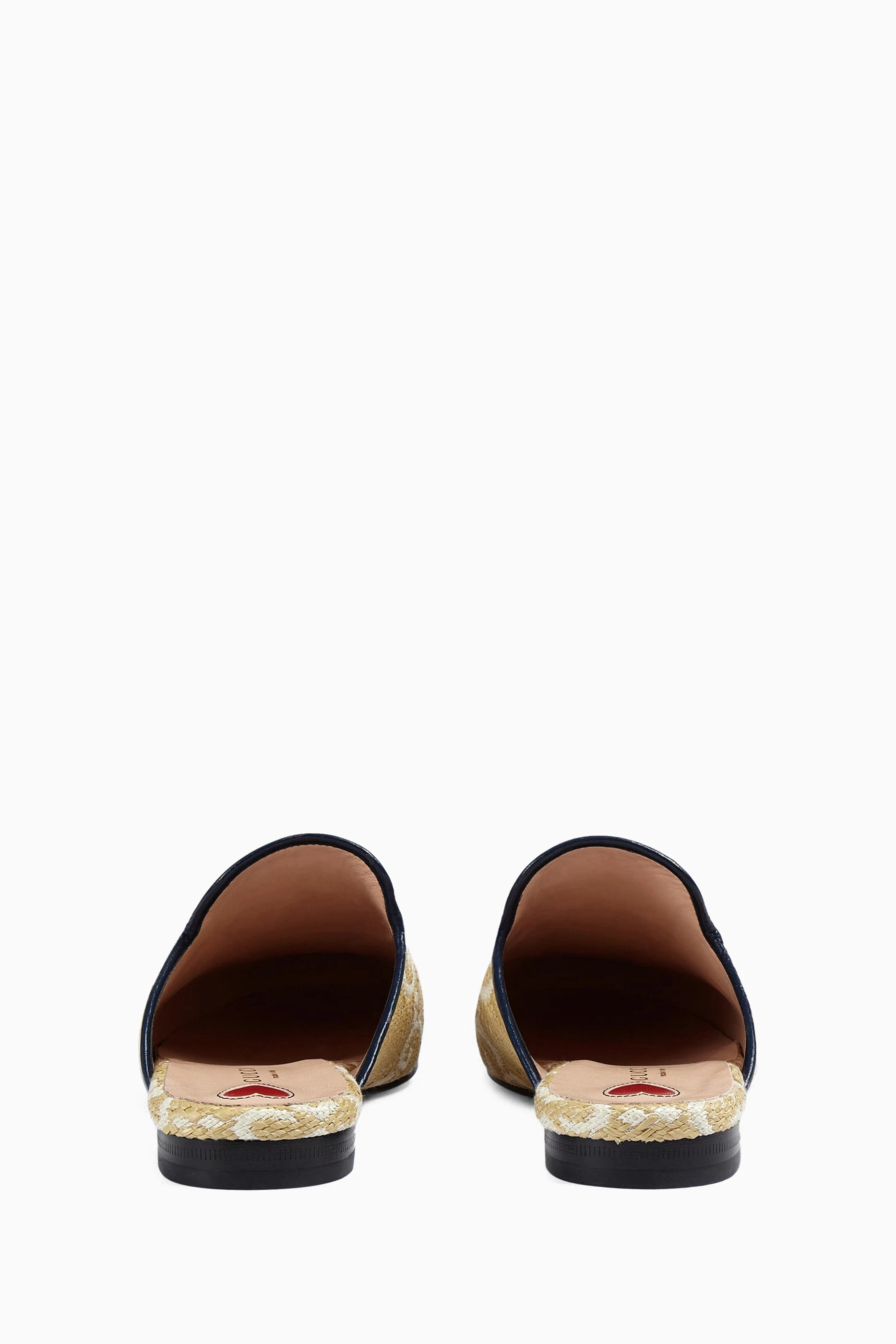 Gucci princetown raffia mules best sale