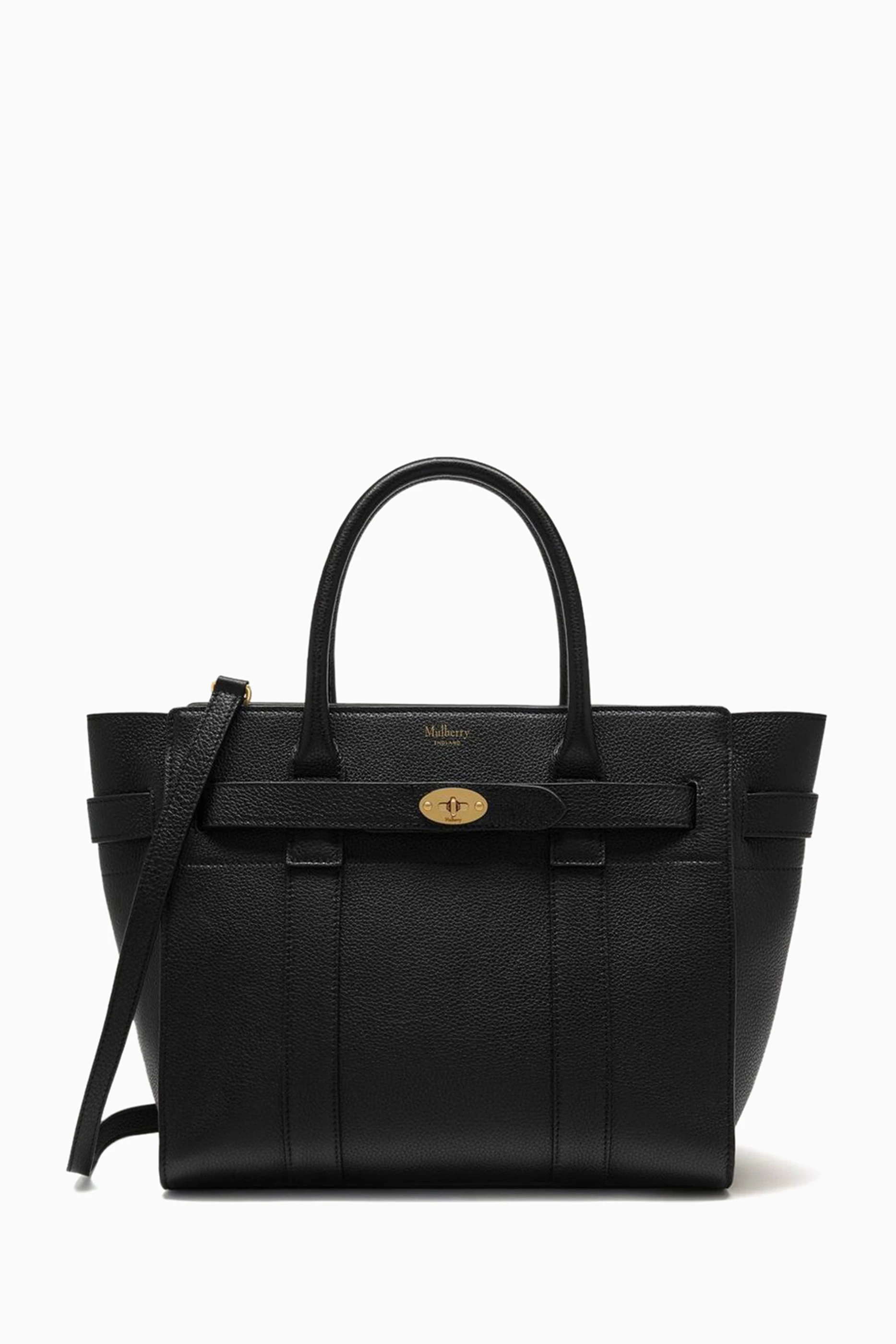 Buy Mulberry Black Small Zip Bayswater Bag in Small Classic Leather For Women Online Ounass UAE