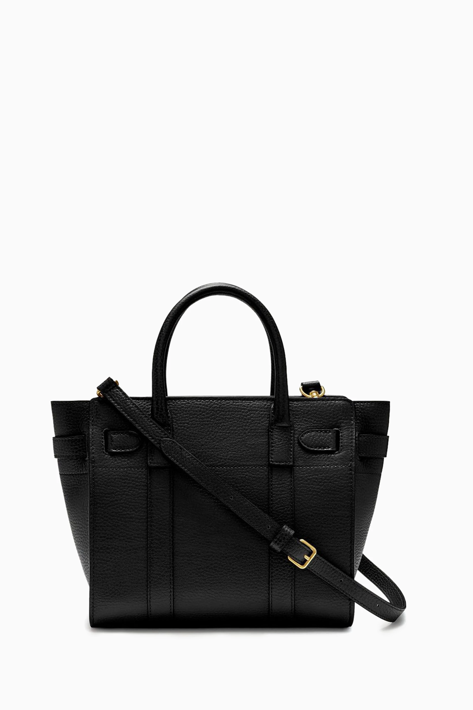 Buy Mulberry Black Mini Zip Bayswater Bag in Small Classic Grain Leather For Women Online Ounass UAE