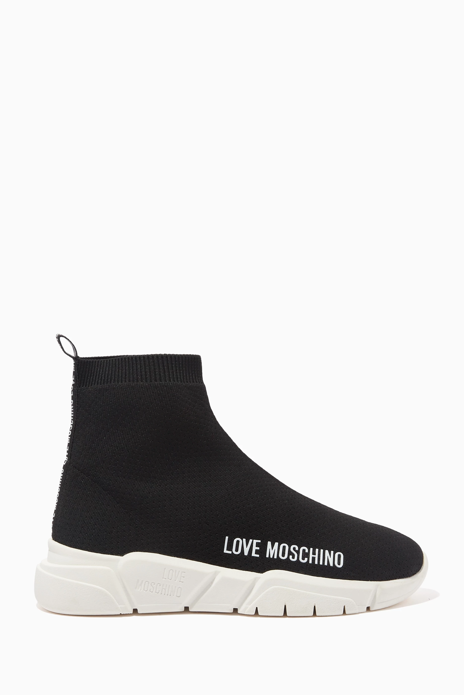 Moschino high top trainers clearance
