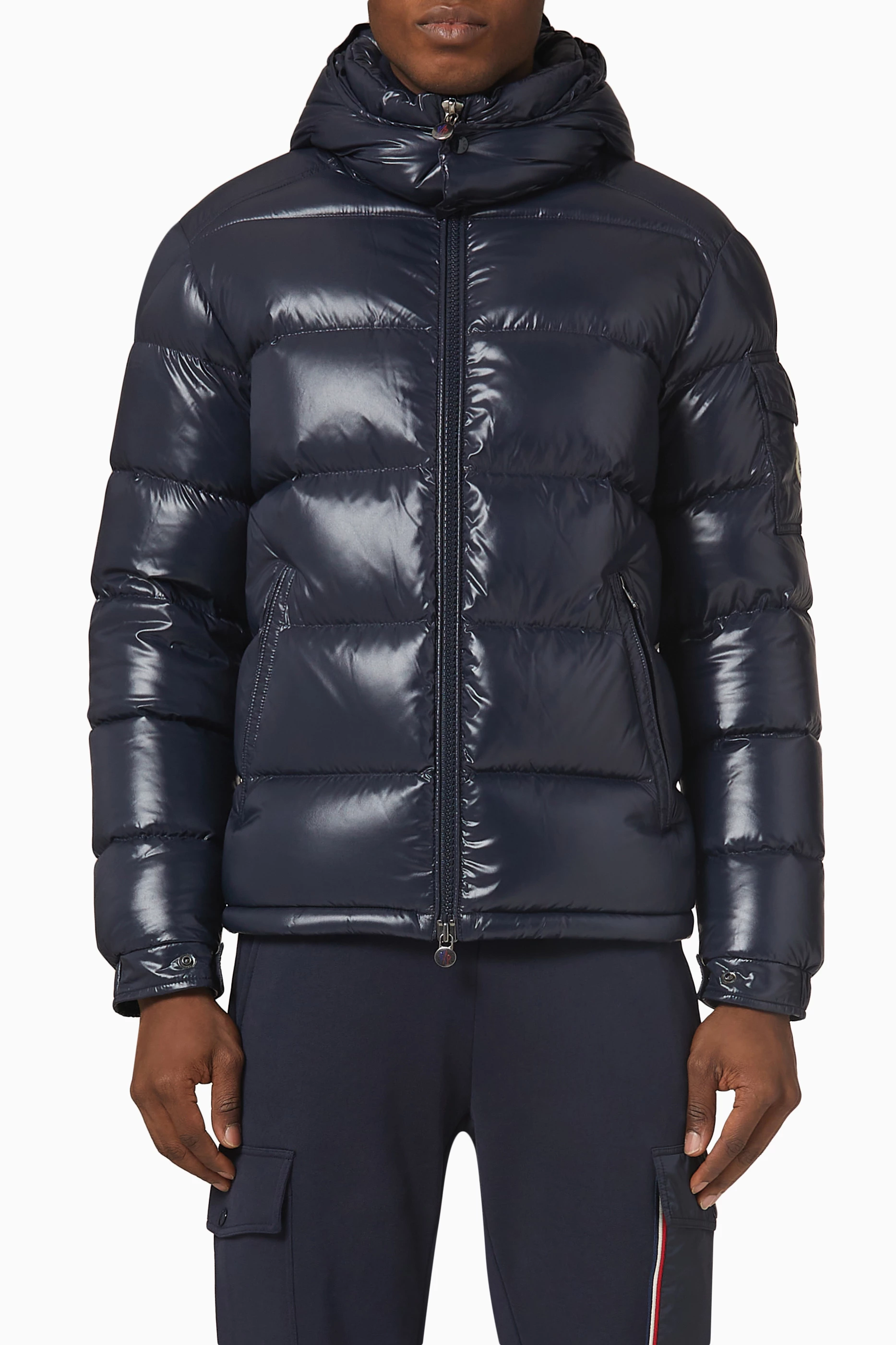 Buy Moncler Blue Maya Jacket in Quilted Nylon For Men Online Ounass UAE