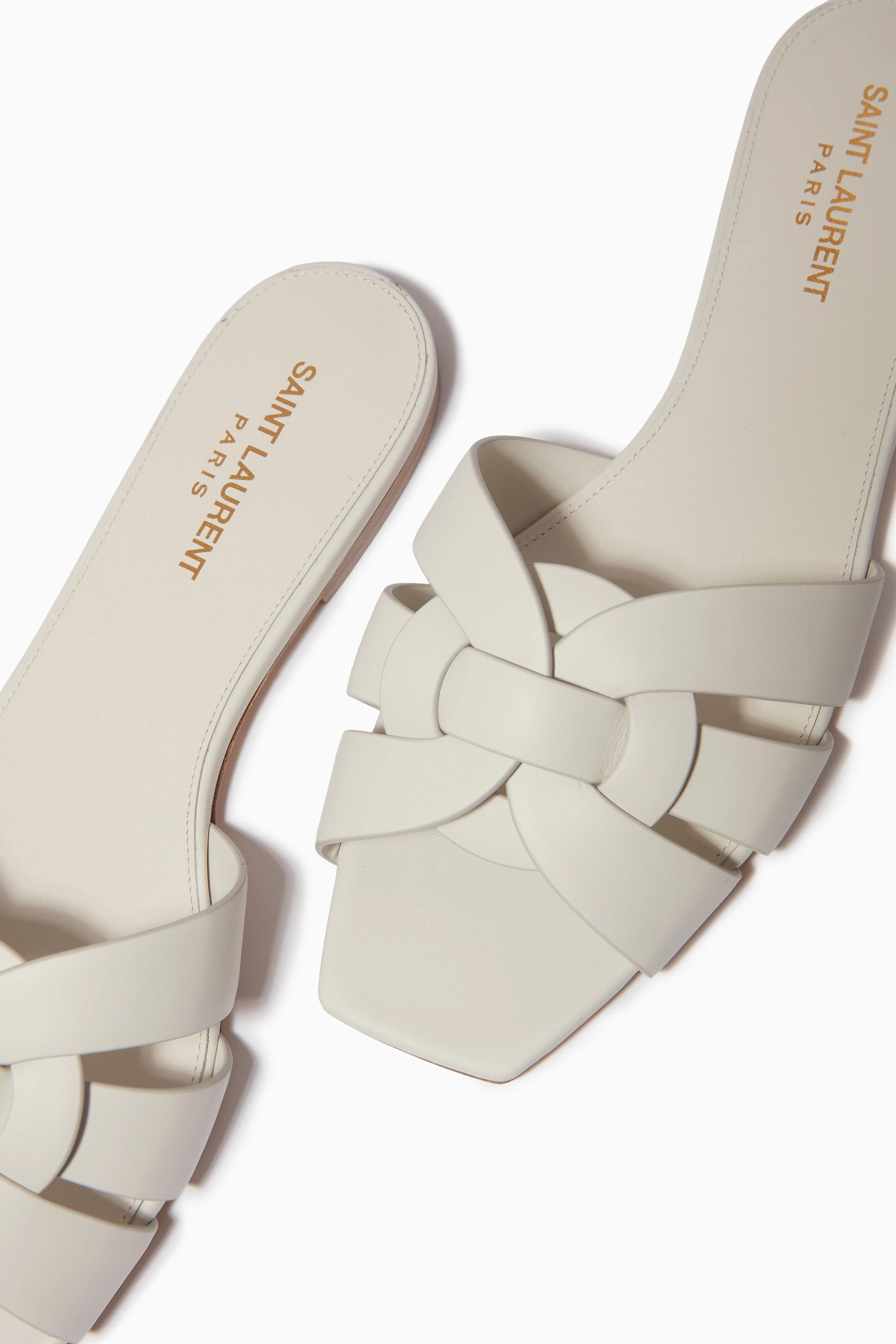 White ysl sandals top