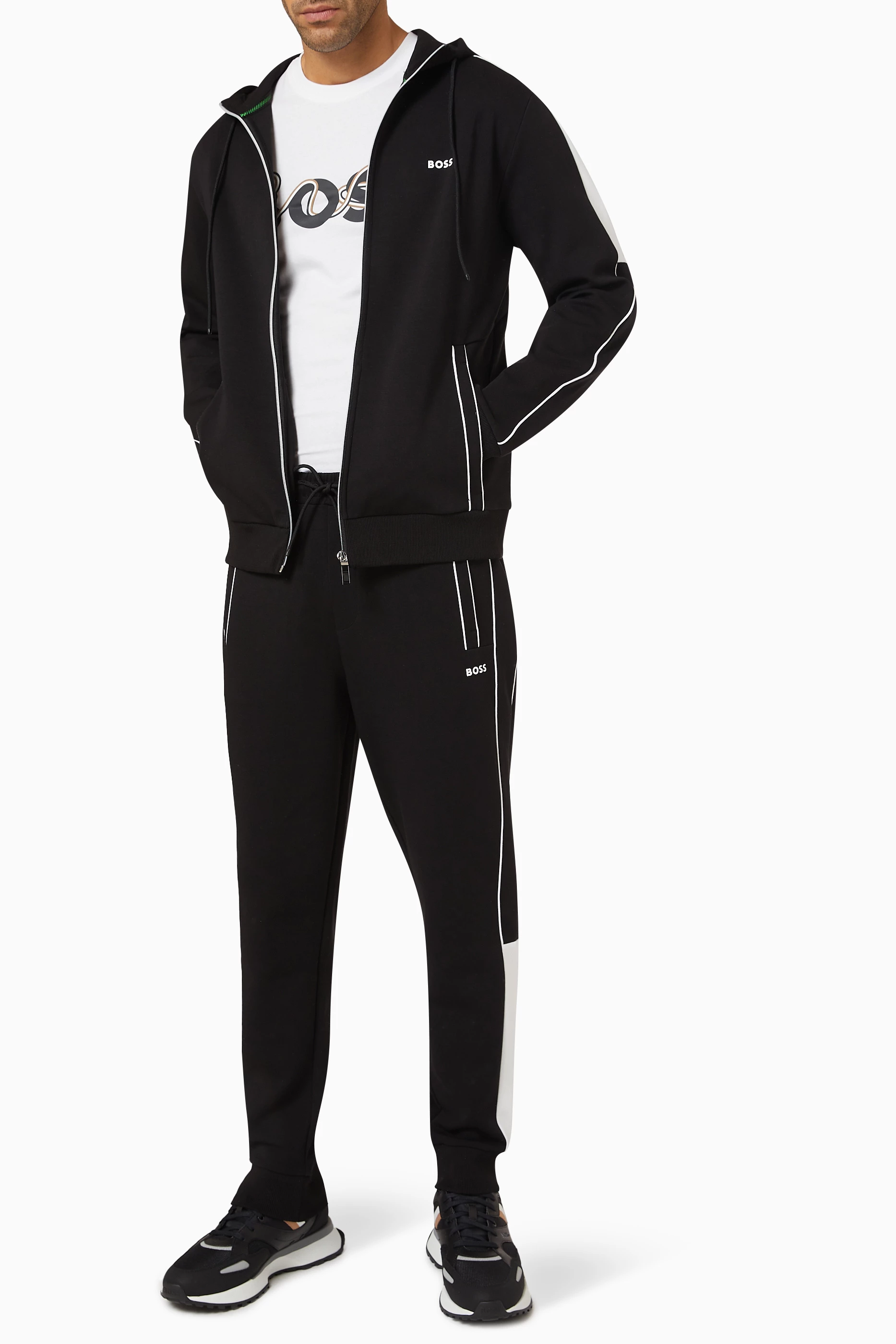 Buy BOSS Black Logo Tracksuit Set For Men Online Ounass UAE