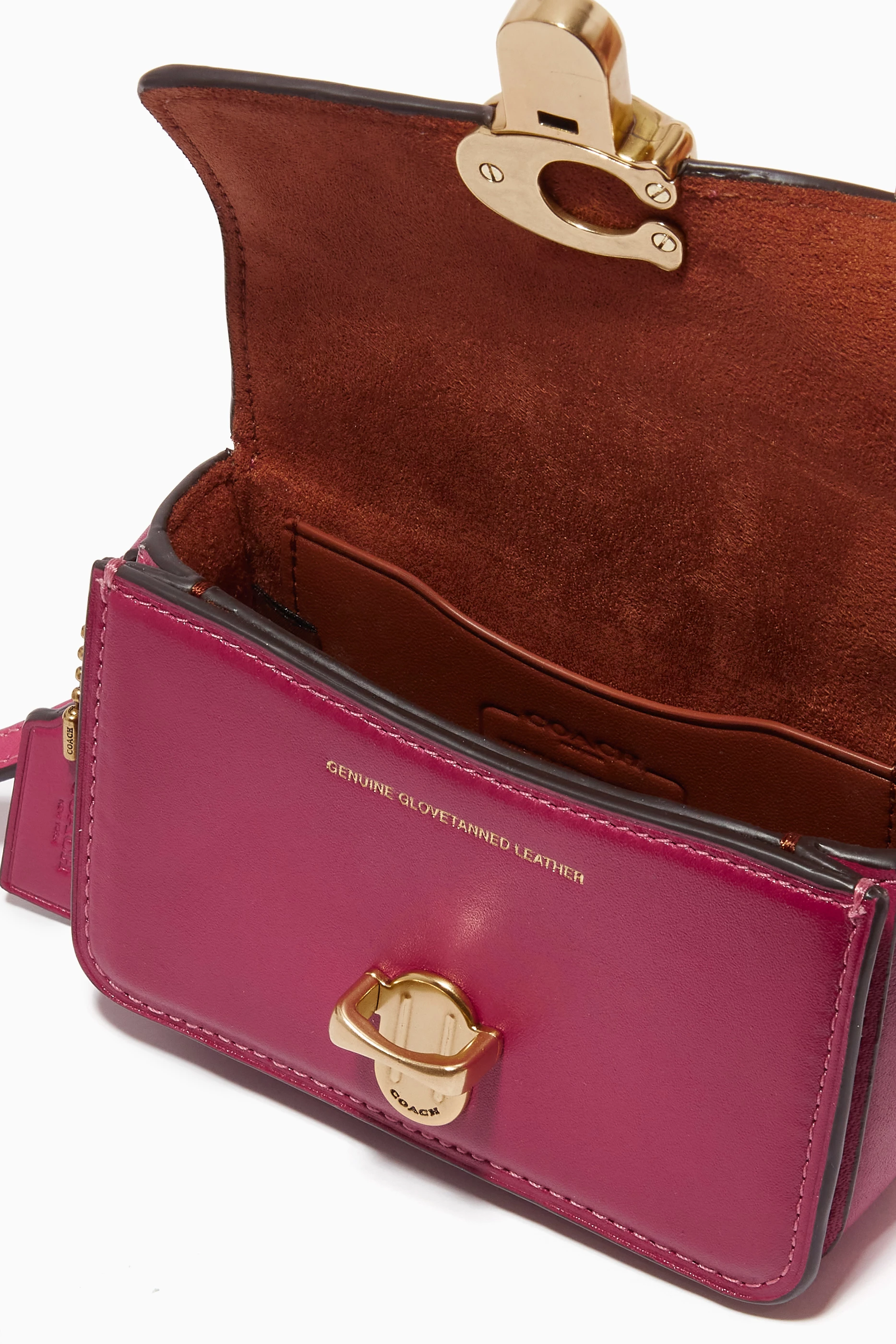 Buy Coach Burgundy Mini Studio 12 Crossbody Bag in Glovetanned Leather For Women Online Ounass UAE