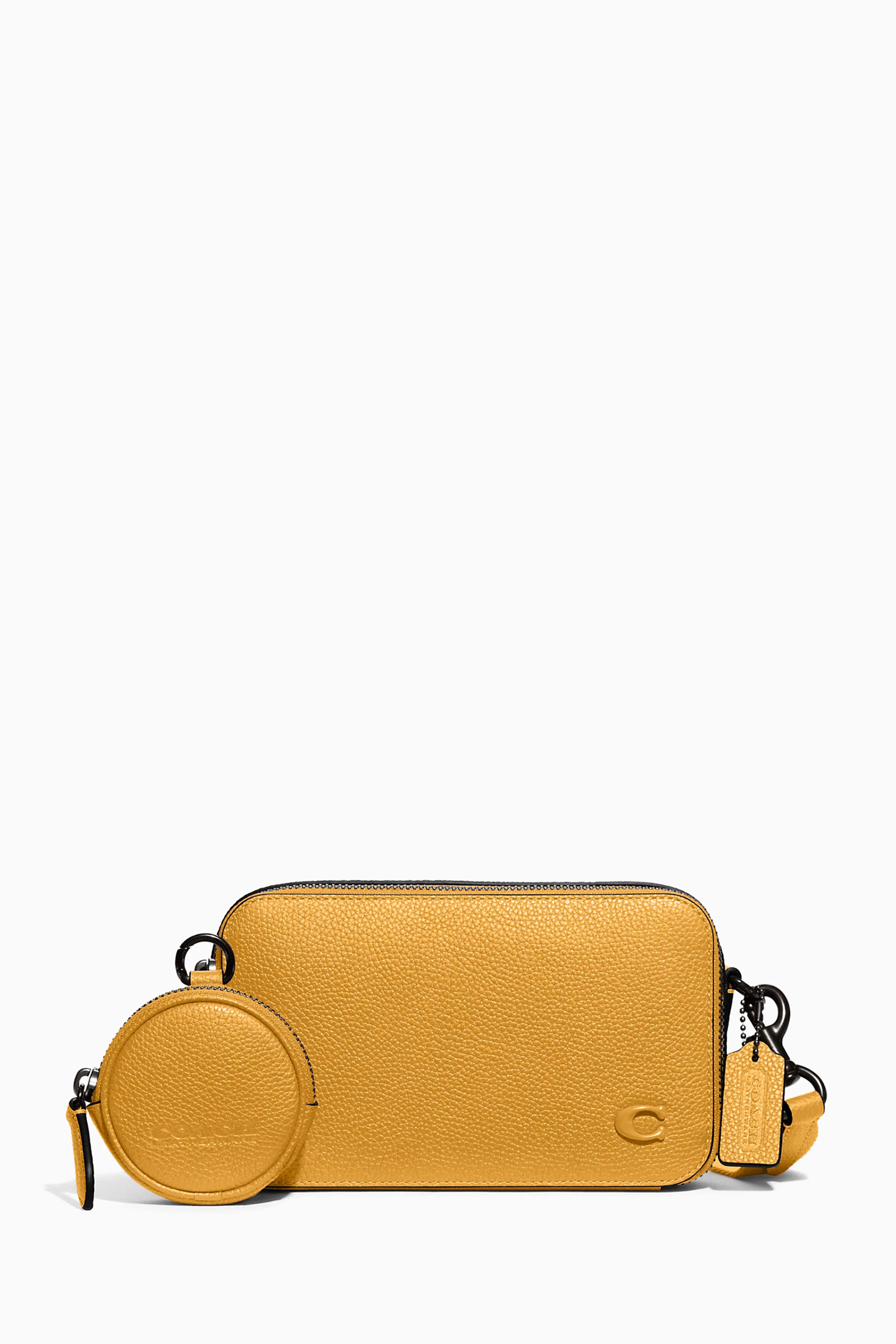 Yellow coach crossbody bag store