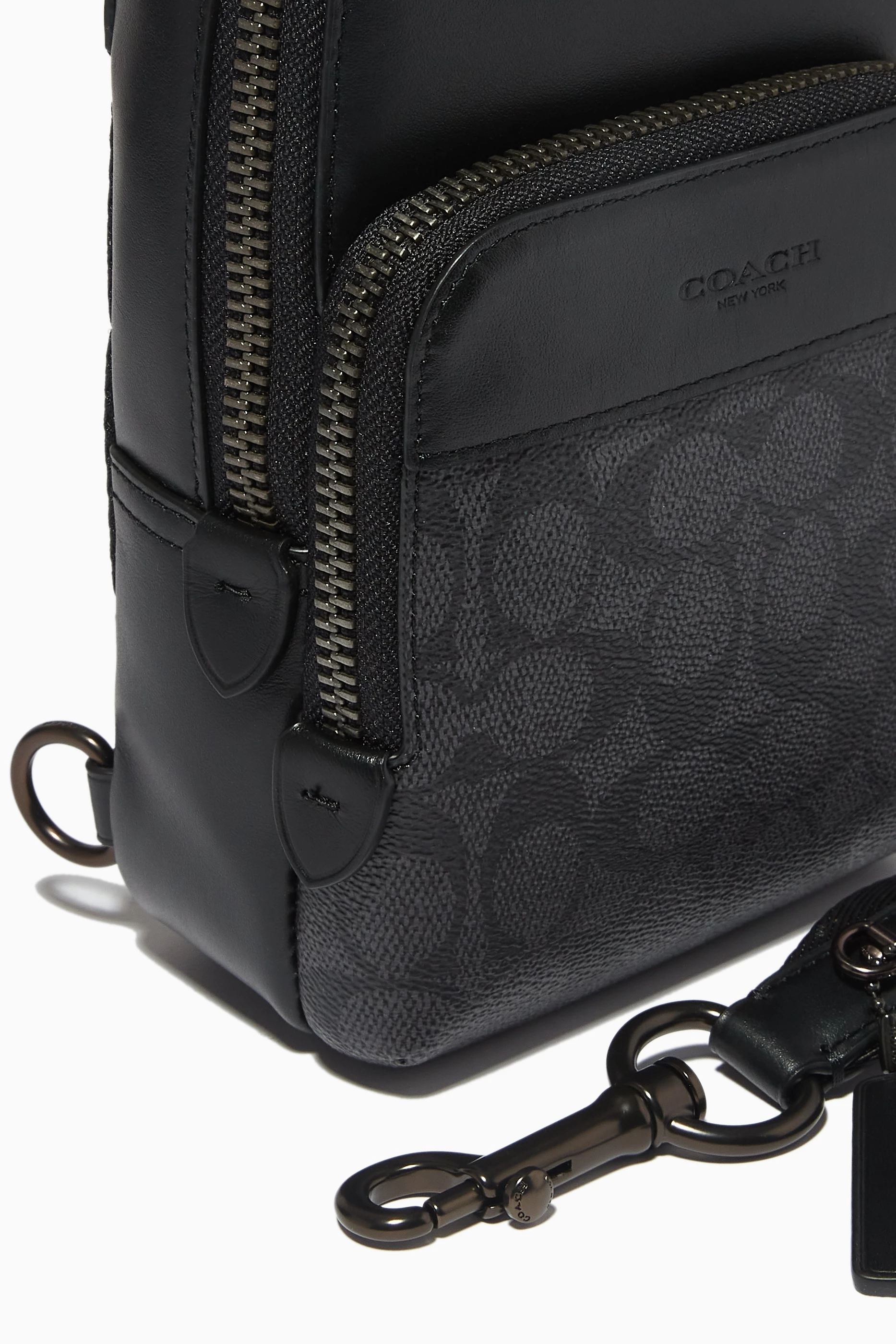 Coach black sling bag price outlet