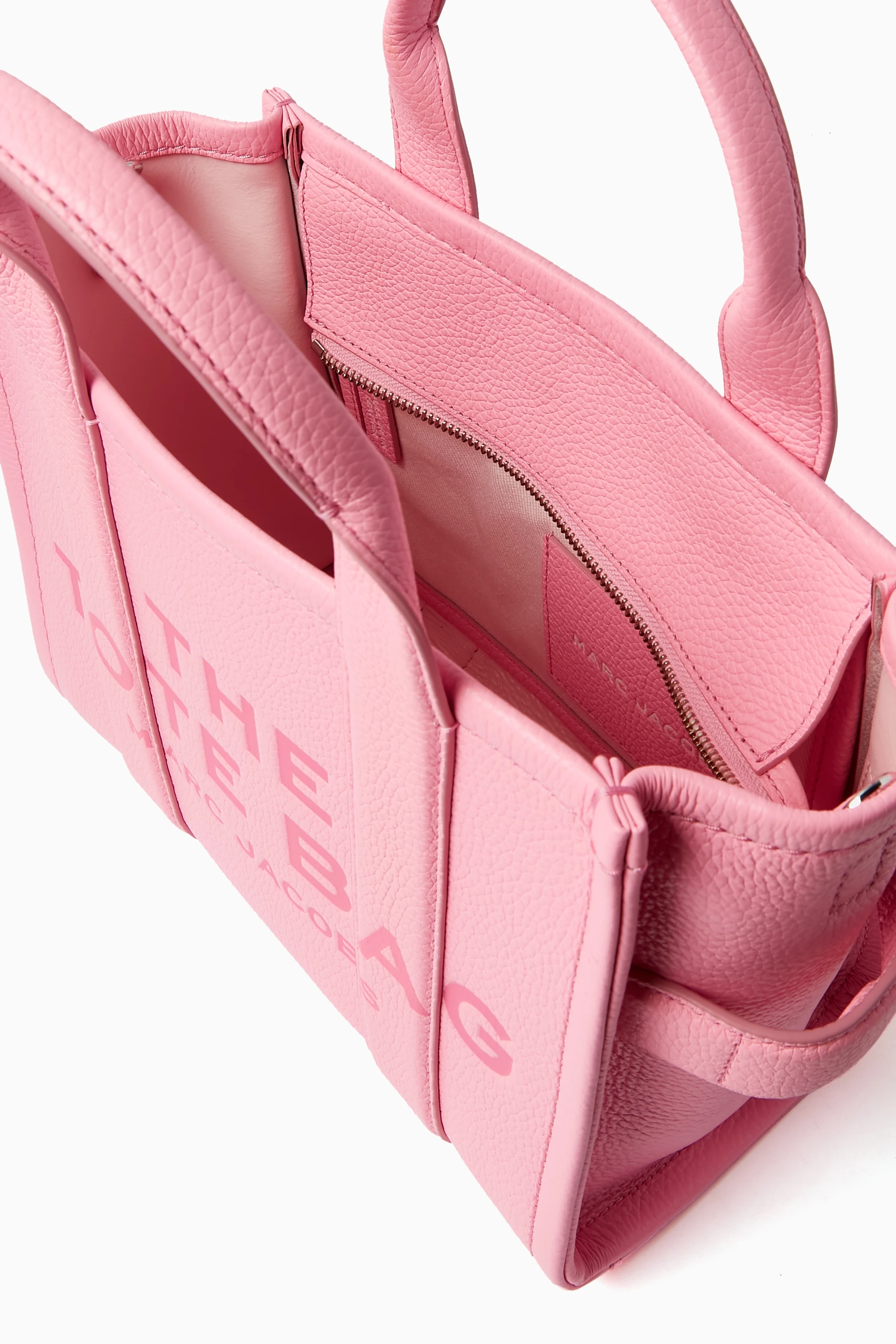 Buy Marc Jacobs Pink The Small Tote Bag in Leather For Women