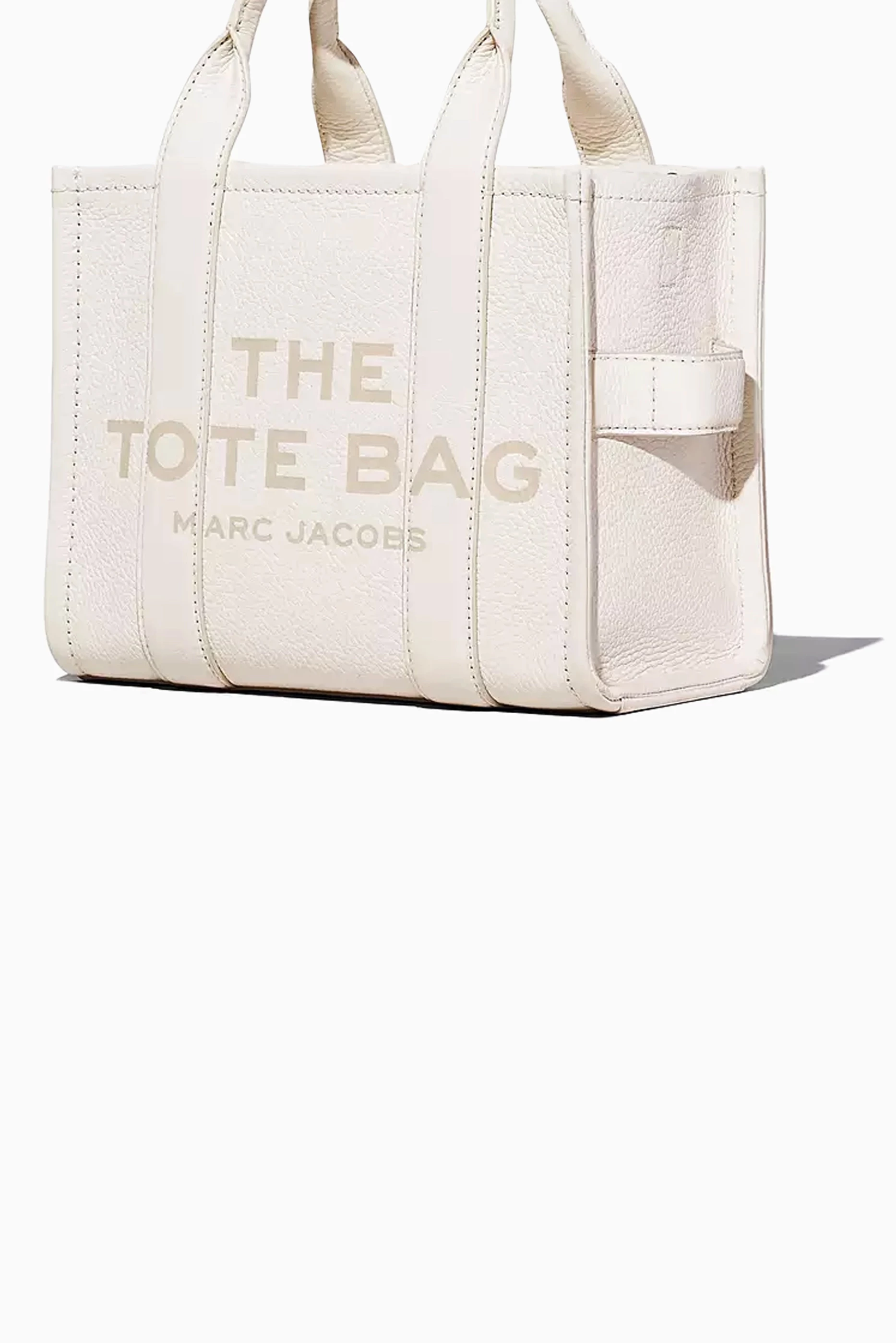 Buy Marc Jacobs White The Small Tote Bag in Leather For Women