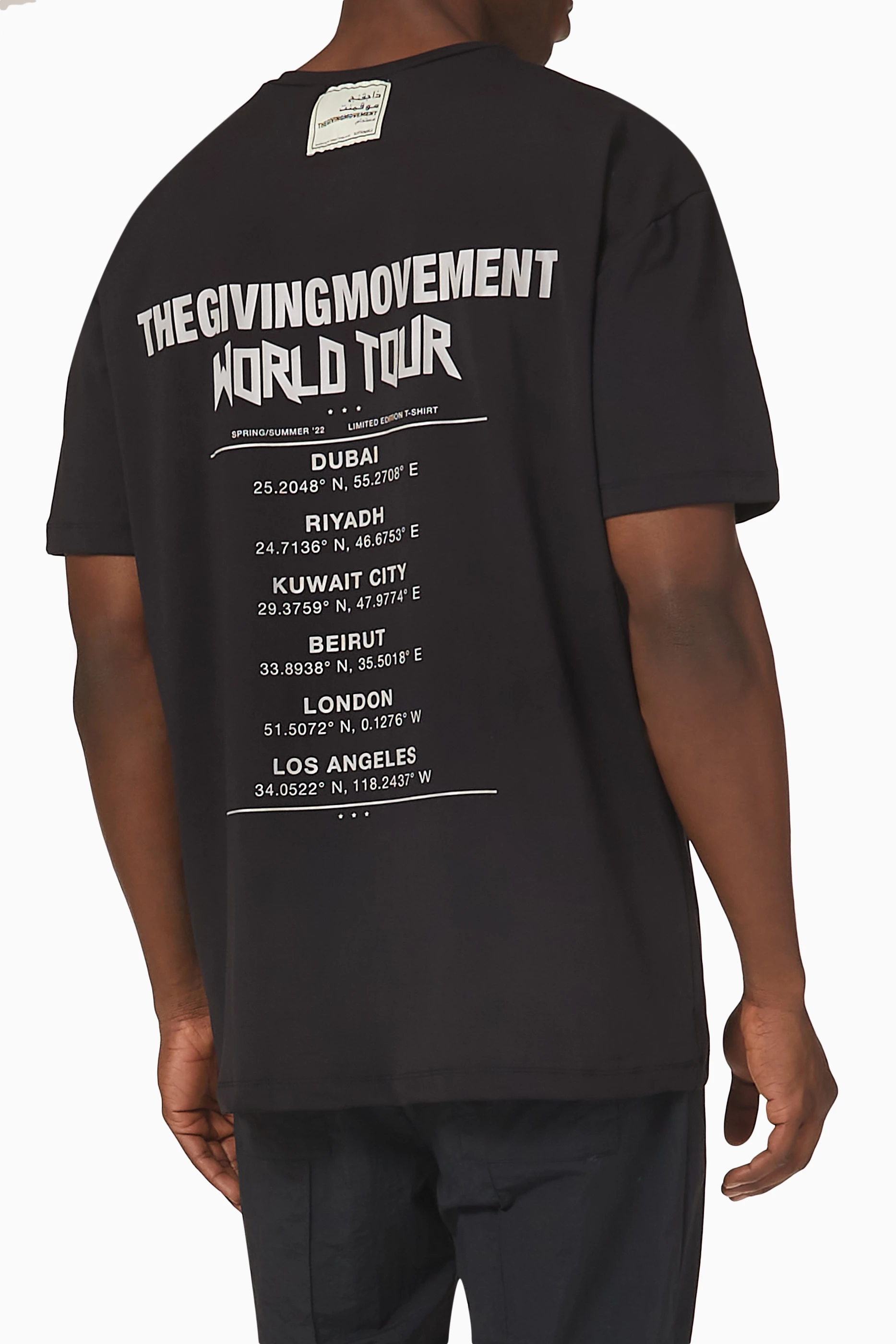 Buy The Giving Movement Black Modest Band Print T-shirt For Men 