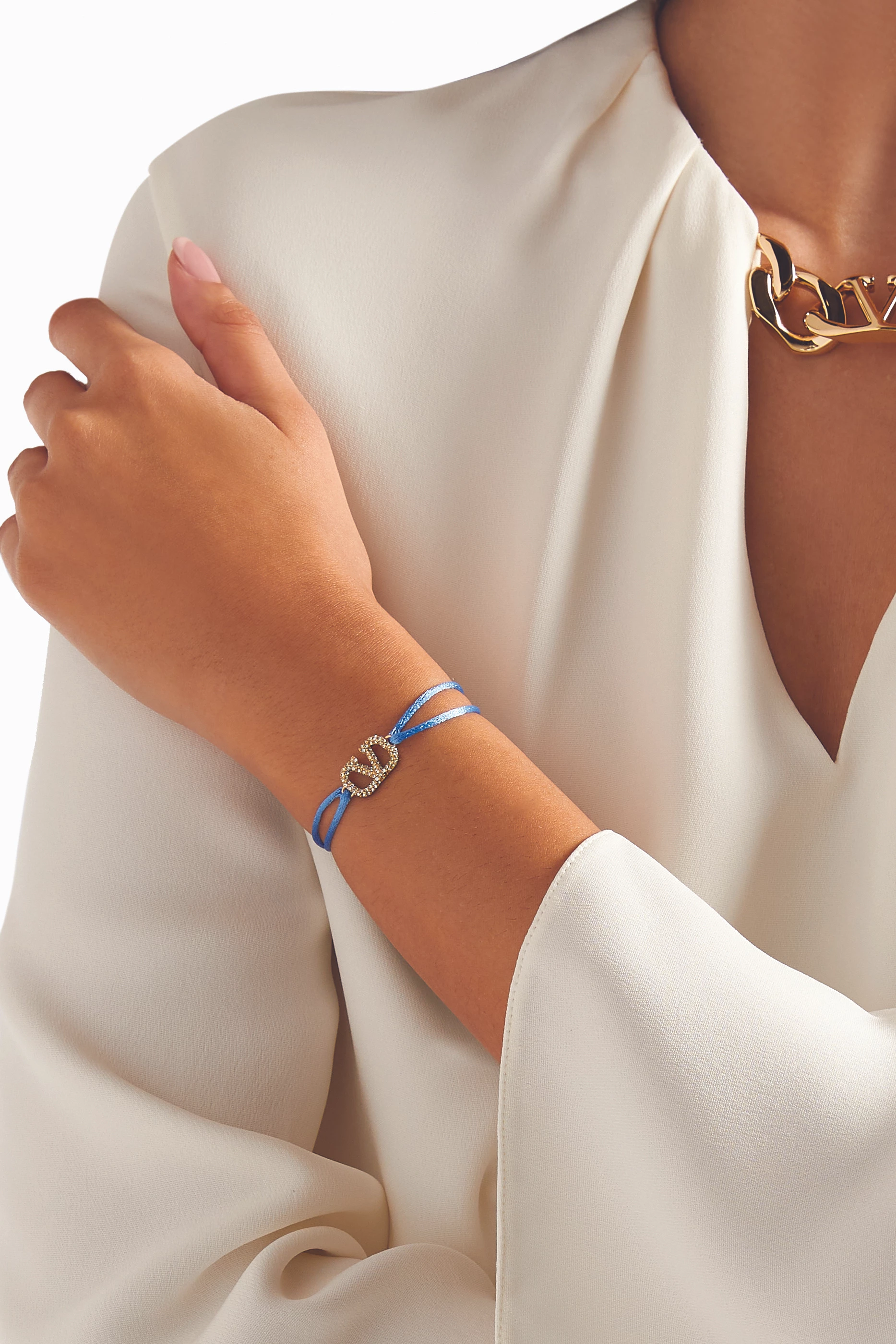 ブレスレット Valentino Garavani VLOGO SIGNATURE STRASS BRACELET Valentino Garavani VLogo Signature strass bracelet for Women