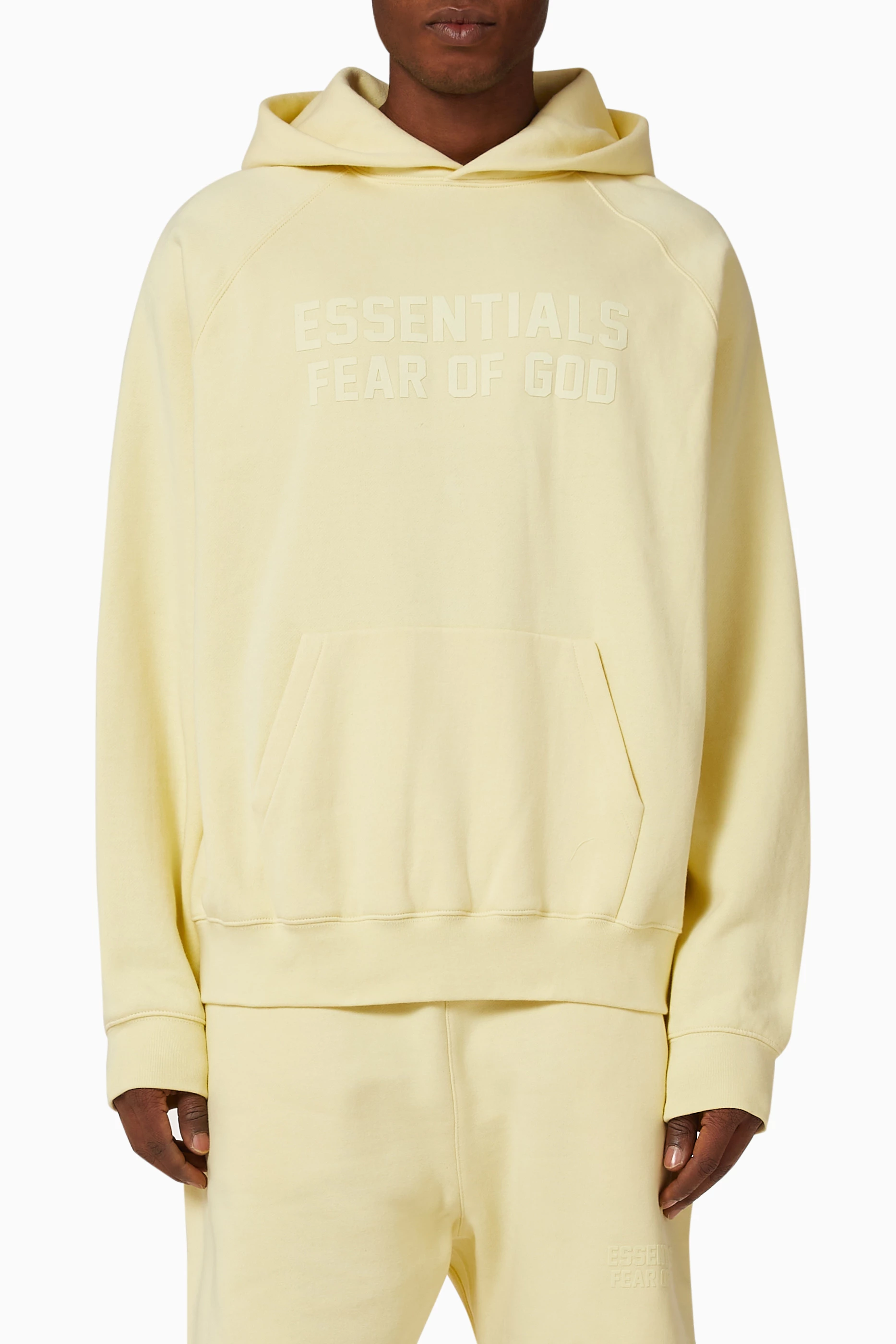 Yellow essentials hoodie outlet