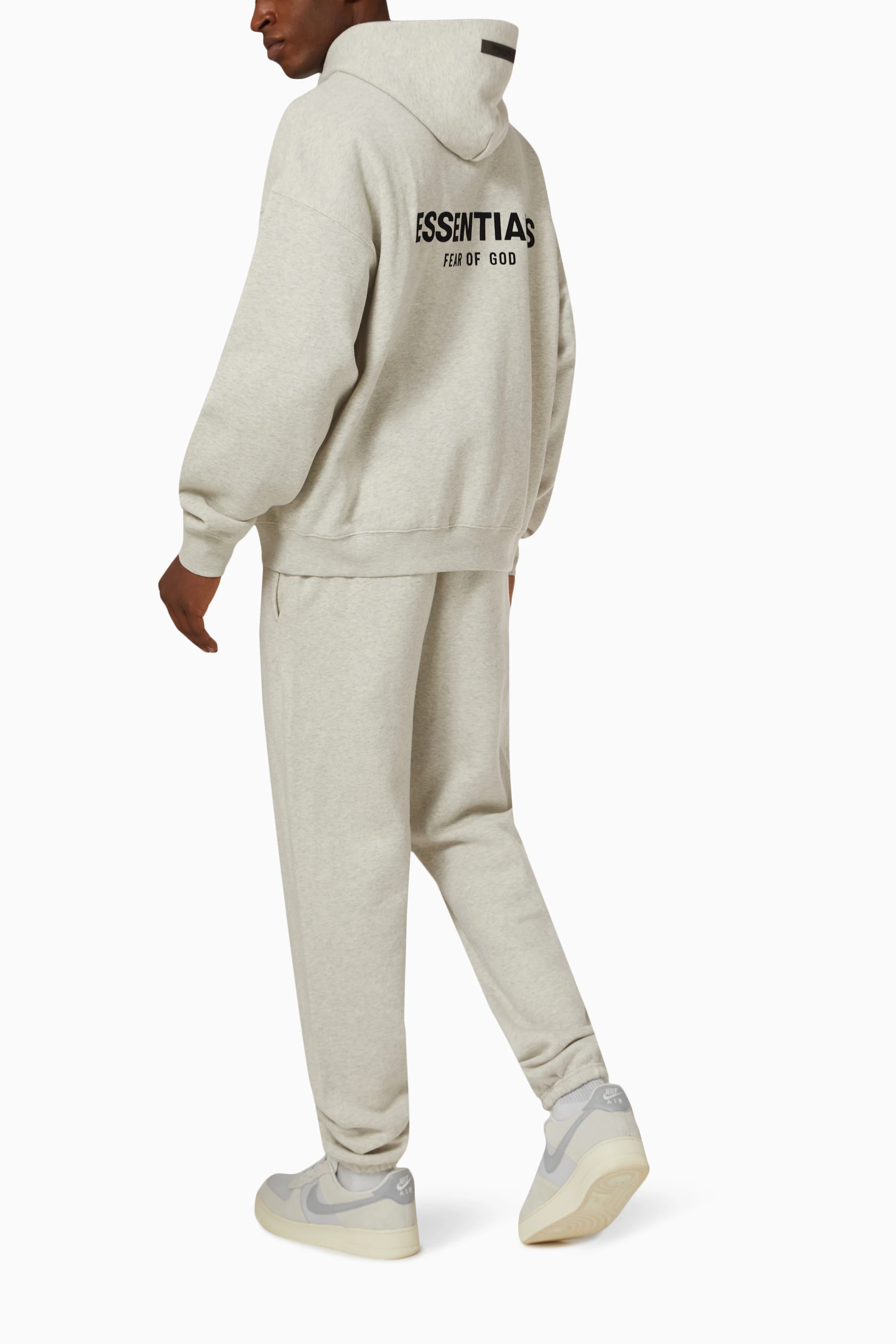 Essentials grey hoodie clearance