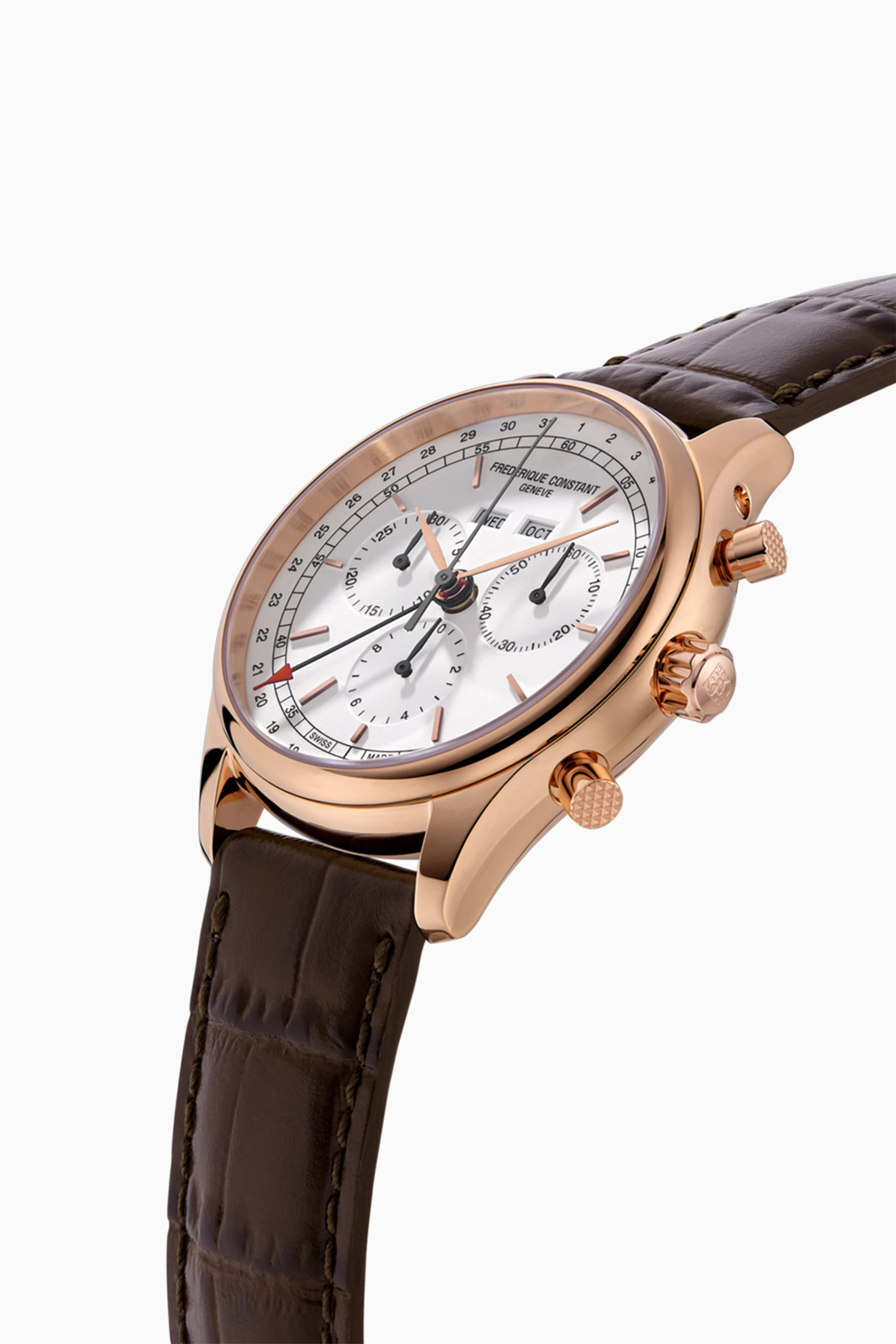 Buy Frederique Constant White Classics Quartz Chronograph Watch 40mm For Men Online Ounass UAE