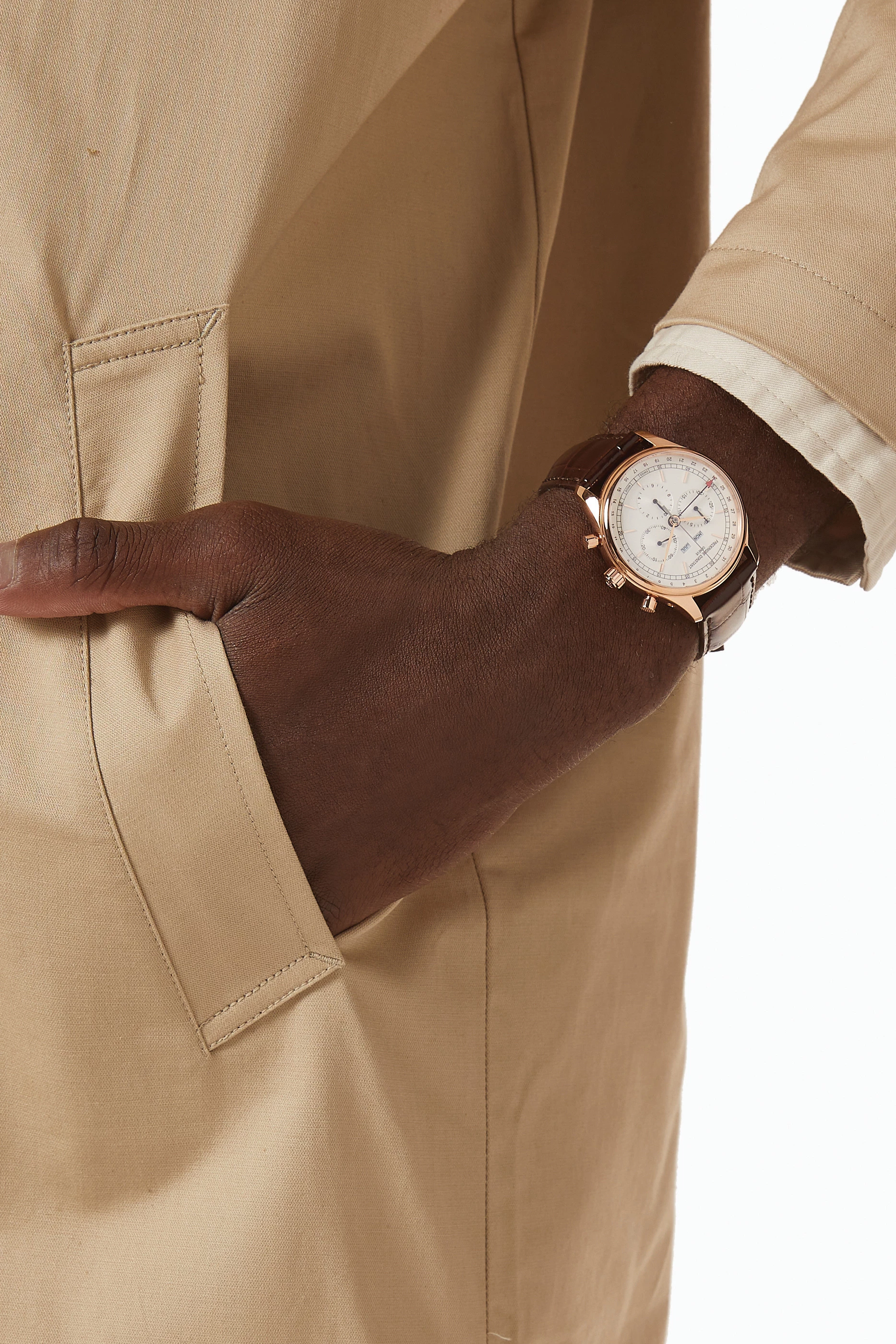 Buy Frederique Constant White Classics Quartz Chronograph Watch 40mm For Men Online Ounass UAE