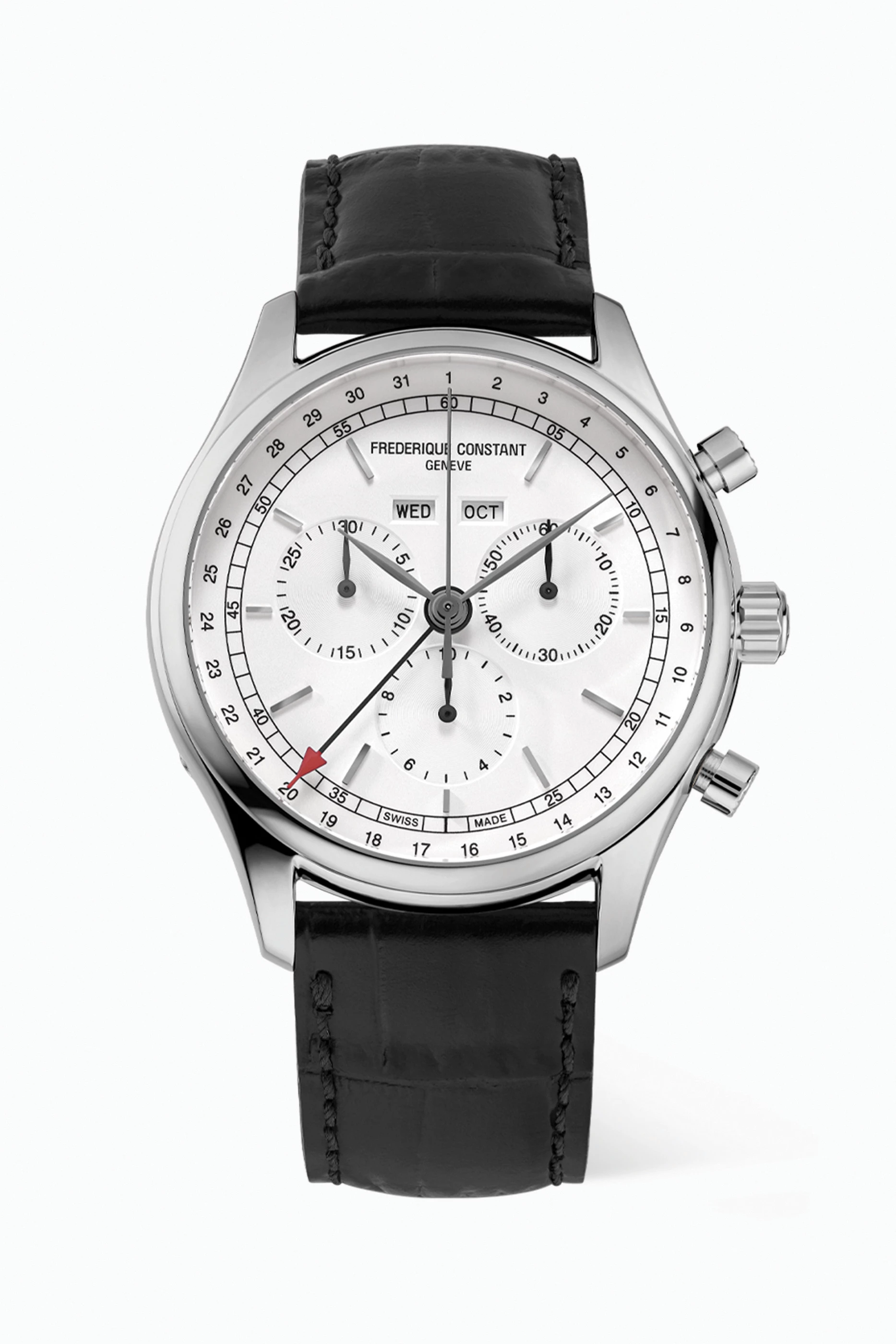 Chronograph white dial on sale